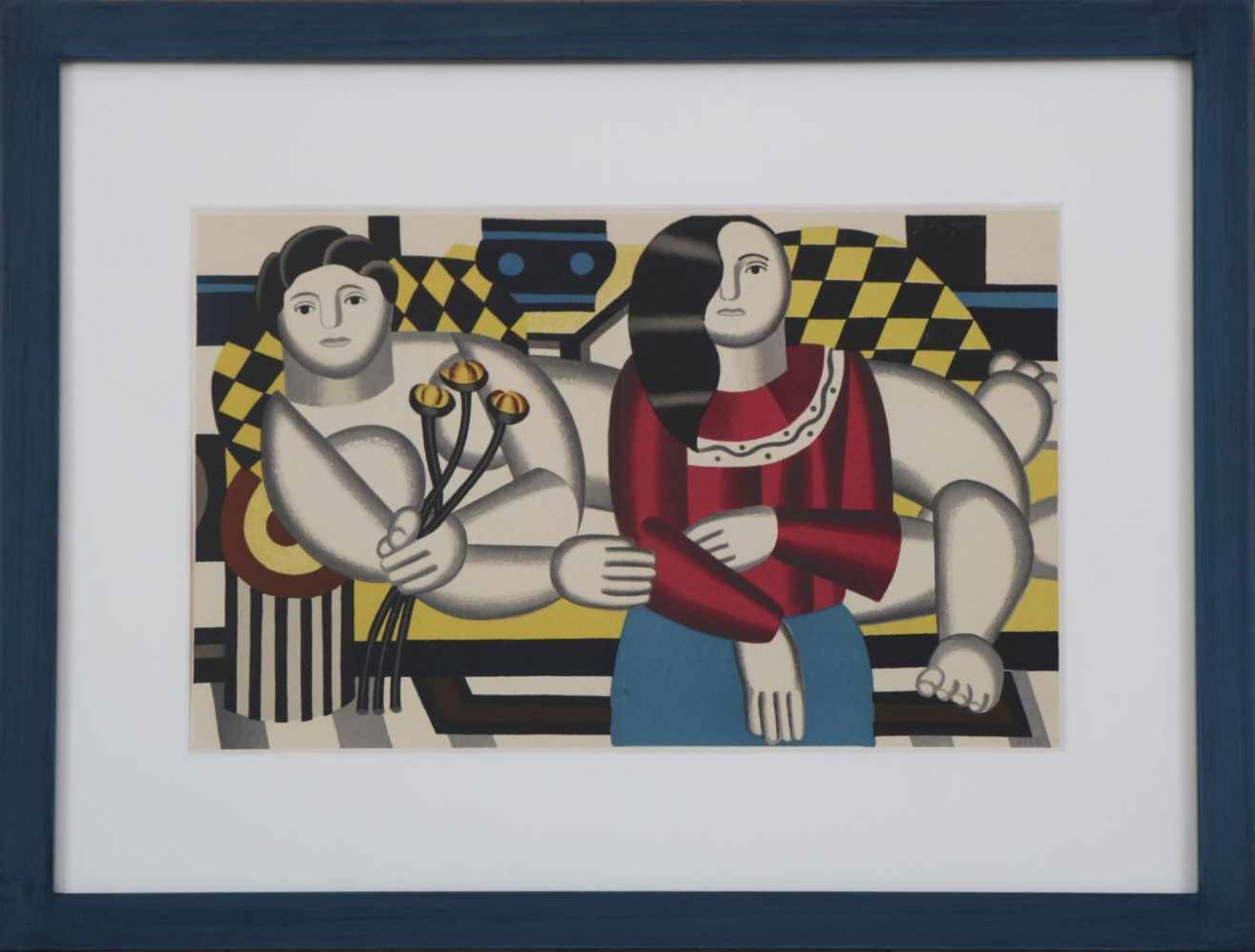 FERNAND LEGER (1881 Argenant/Frankreich - 1955 bei Paris/Frankreich)Farblithografie, ¨Femmes