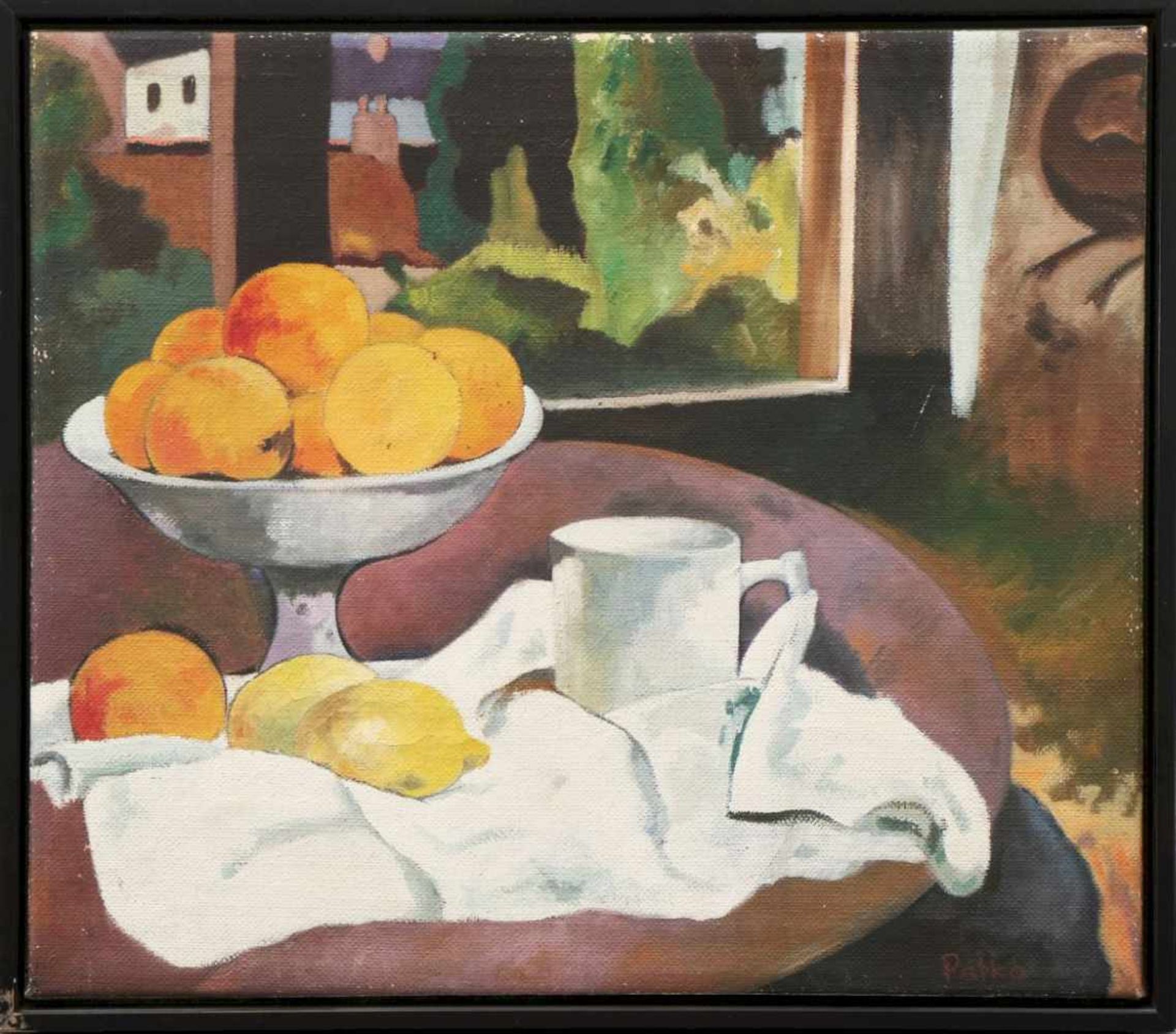 KAROLY PATKO (1895 Budapest/Ungarn - 1941 ebenda)Öl auf Leinwand, ¨Stillleben mit Zitronen und