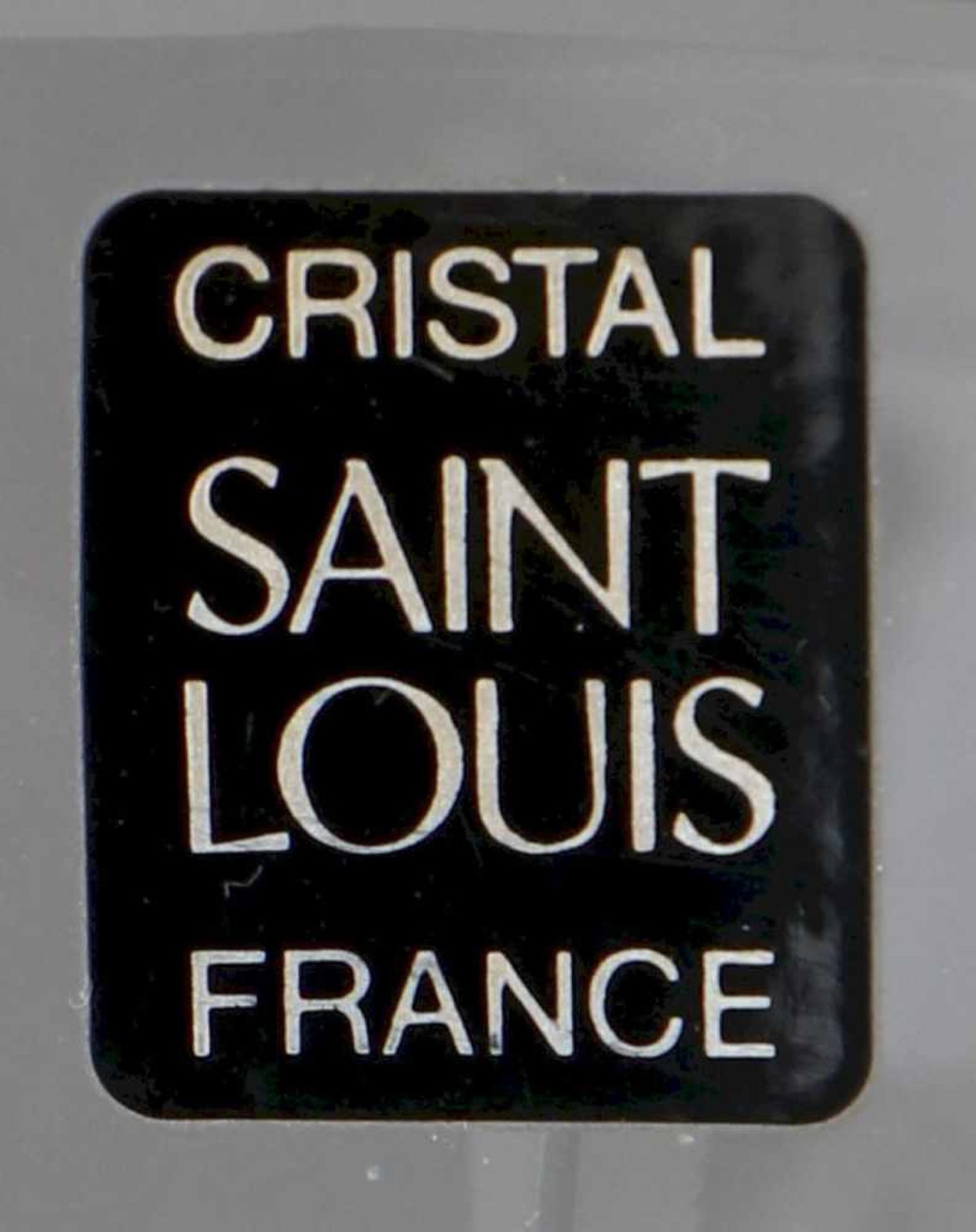SAINT LOUIS Kristallvasefarbloses Kristall, Modell ¨Deauville¨, leicht konische Form mit Kerbschliff - Bild 2 aus 2