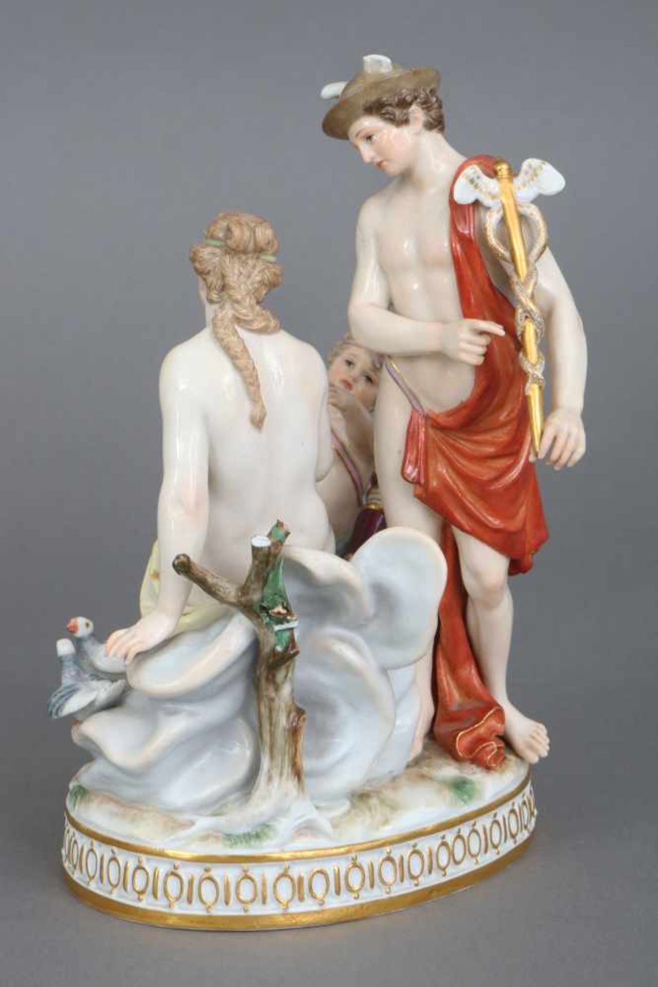 MEISSEN Porzellan Figurengruppe ¨Venus, Merkur und Amor¨ oder ¨Der Liebes-Unterricht¨Entwurf - Bild 2 aus 4