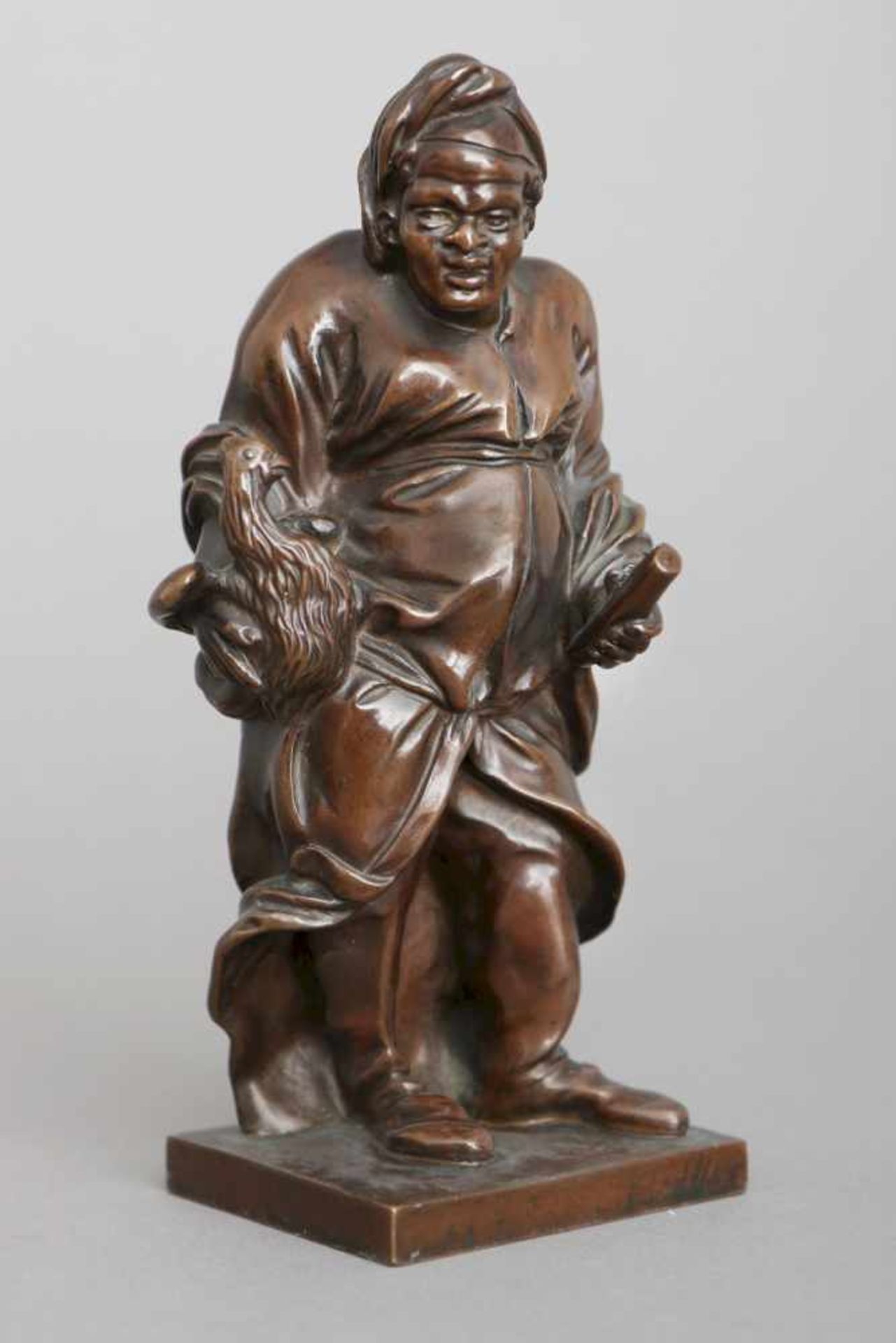 PIERRE LEGROS (1629 Chartres - 1714 Paris) Figurengruppe ¨3 Philosophen¨Bronze, überwiegend braun - Bild 7 aus 10