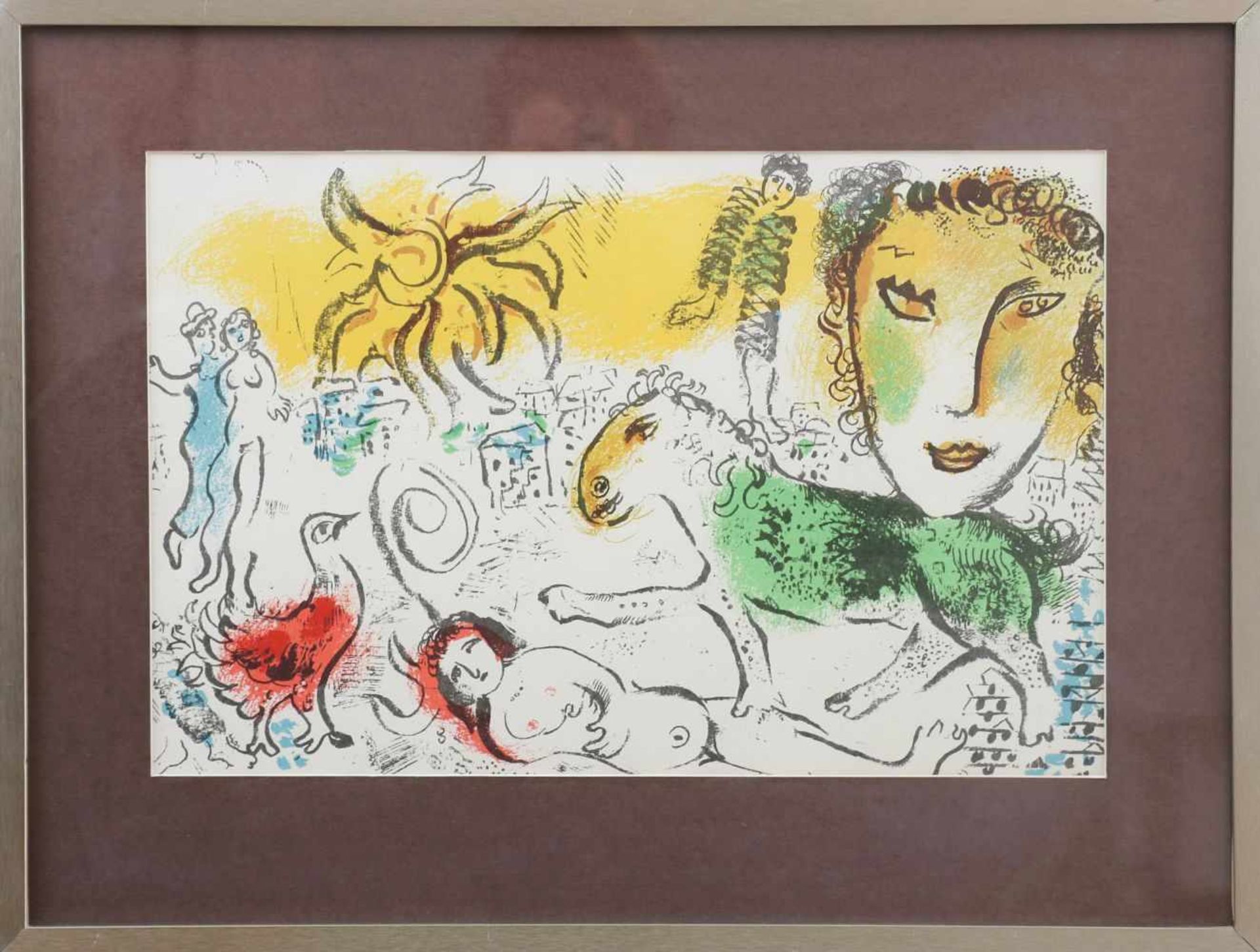 MARC CHAGALL (1887 Witebsk/Weißrundland - 1985 Saint-Paul-de-Vence/Frankreich)Farblithografie, ¨Le