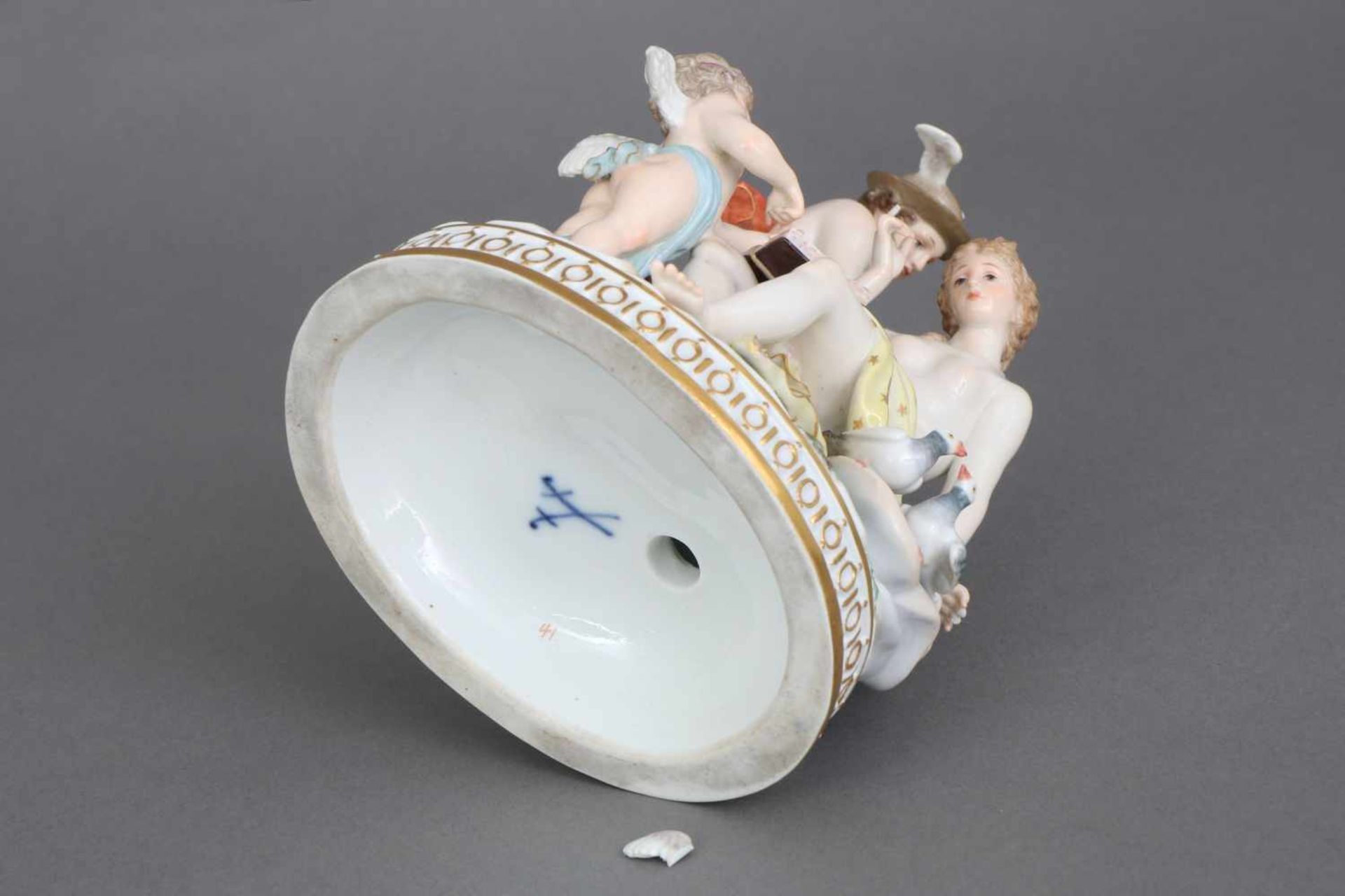 MEISSEN Porzellan Figurengruppe ¨Venus, Merkur und Amor¨ oder ¨Der Liebes-Unterricht¨Entwurf - Bild 3 aus 4