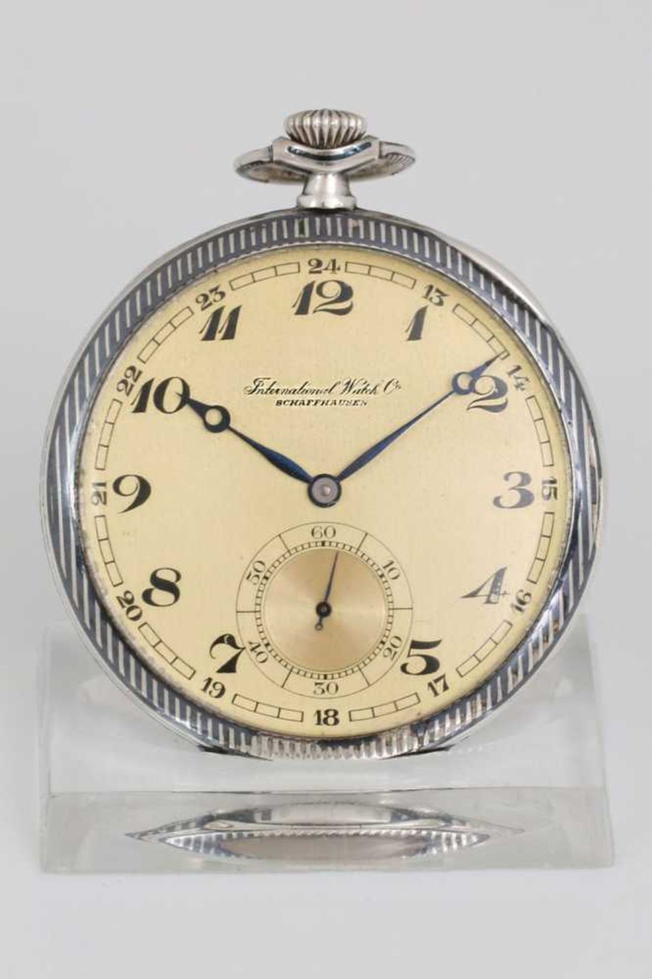 INTERNATIONAL WATCH COMPANY, Schaffhausen open face Taschenuhr ¨Probus scafusia¨, um 1920, Gehäuse