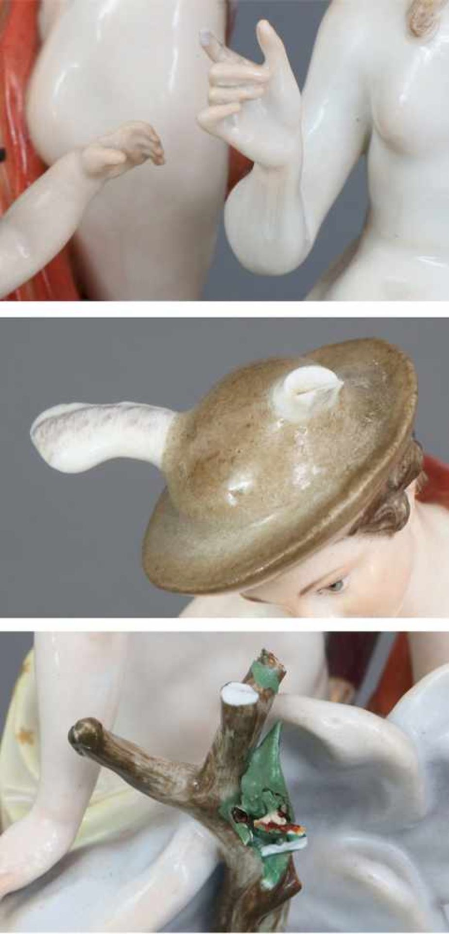 MEISSEN Porzellan Figurengruppe ¨Venus, Merkur und Amor¨ oder ¨Der Liebes-Unterricht¨Entwurf - Bild 4 aus 4