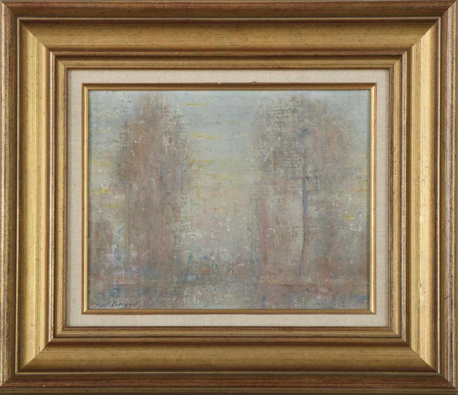 PAUL BOCQUET (1868 Reims/Frankreich - 1947 ebenda)Öl auf Leinwand (auf Platte montiert), ¨Bords de