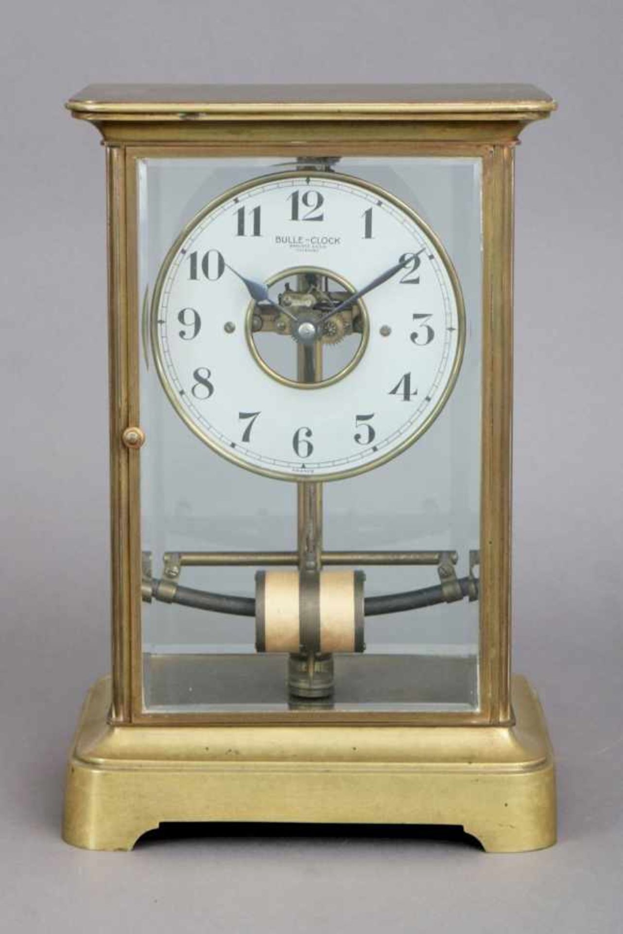 ¨Bulle Clock¨ StutzuhrFrankreich (Brevette S.G.D.G.), um 1900, Gehäuse Messing, allseitig