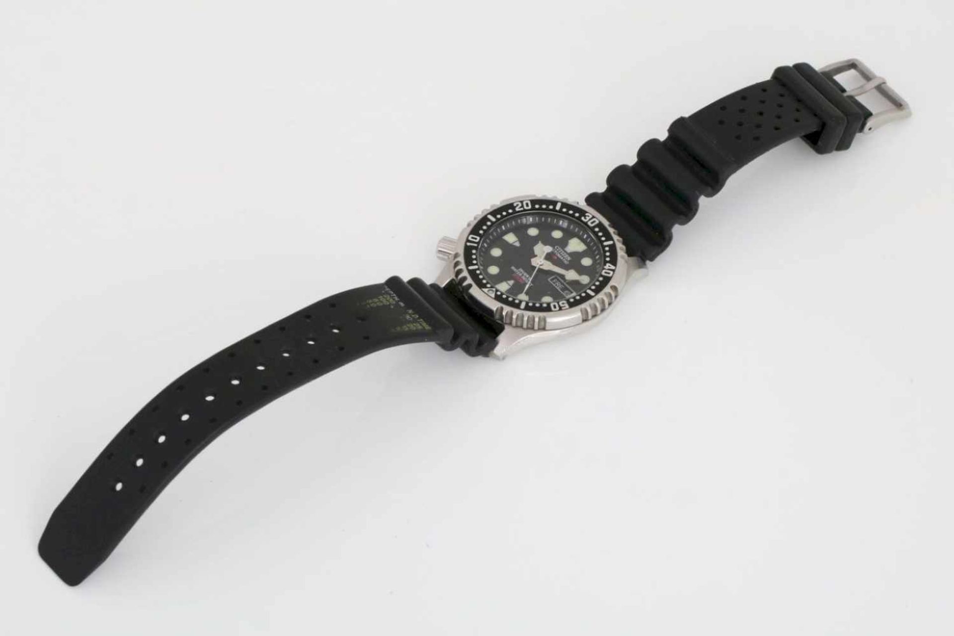 CITIZEN Promaster Diver´s TaucheruhrGehäuse Stahl, D ca. 42mm, schwarz emaillierte Drehlünette, - Bild 3 aus 3