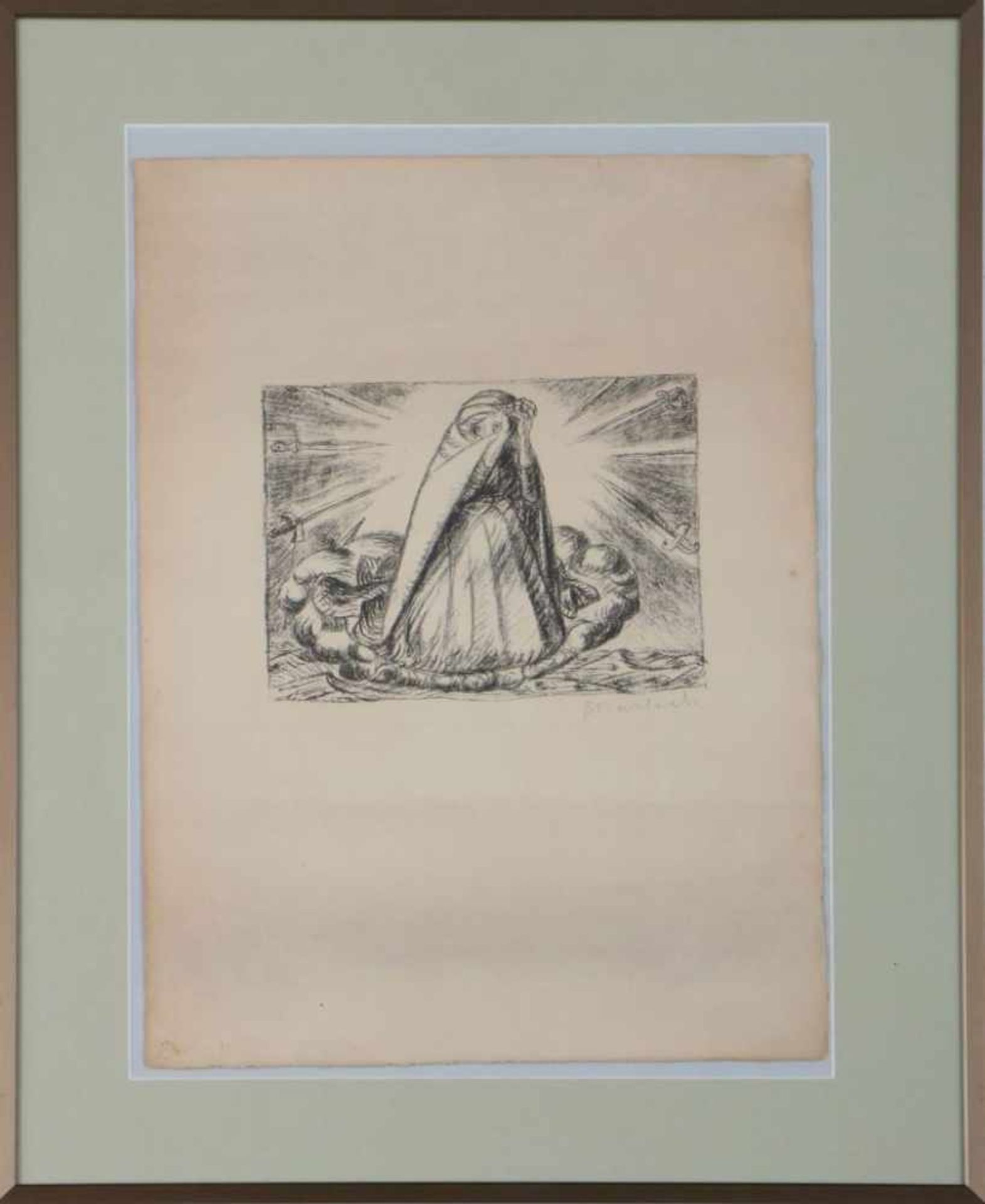 ERNST BARLACH (1870 Wedel - 1938 Rostock)Lithografie, ¨Dona nobis pacem¨ (1916), unten rechts