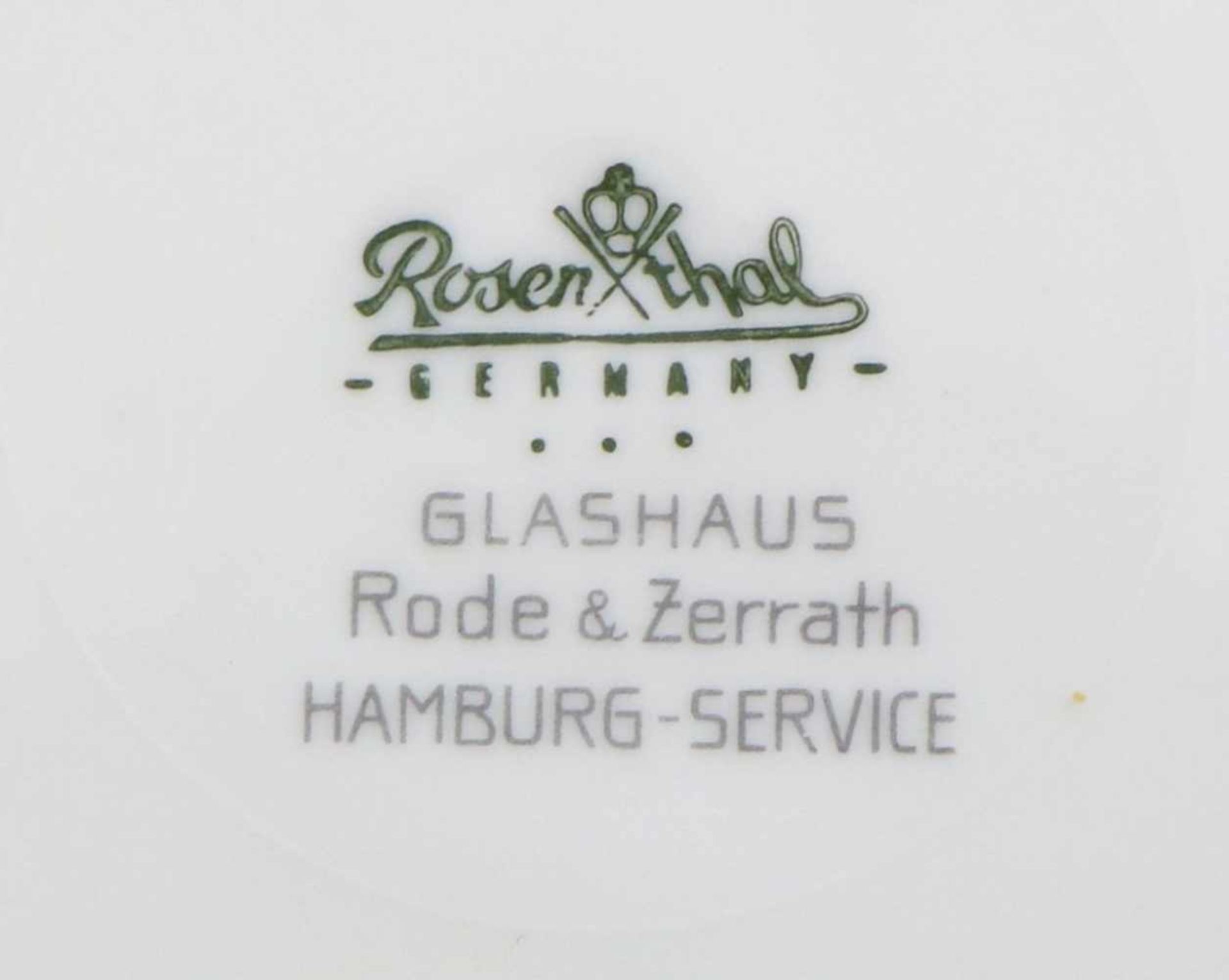 ROSENTHAL Kaffee-/Teeservice mit Hamburg-Motivenum 1960, Stadtwappen-, Windrosen-, Segler-, Bauten-, - Image 2 of 2