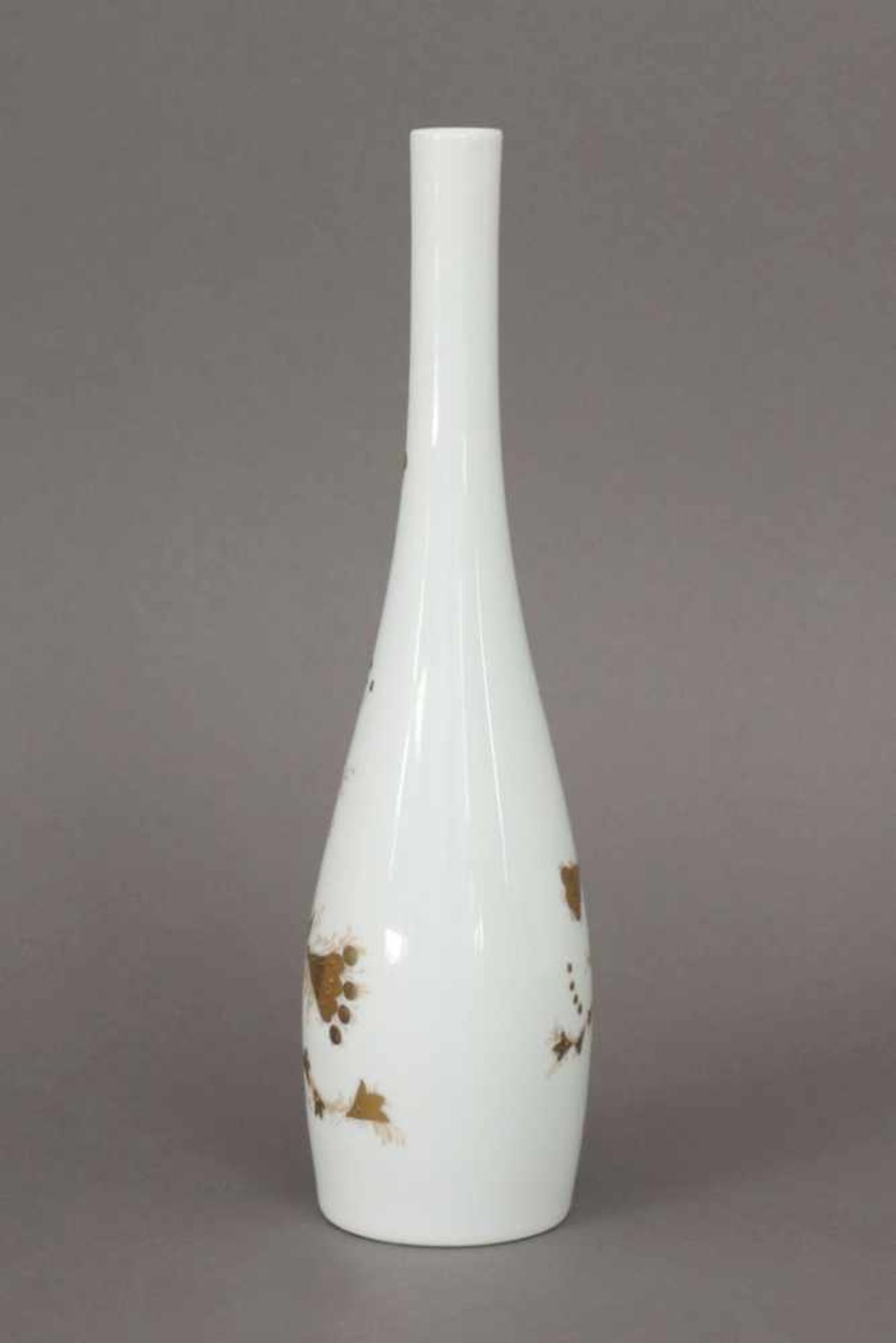 ROSENTHAL Vase ¨Studio line¨ mit ¨Quatre Couleurs¨-Motiv von BJÖRN WIINBLADkeulenförmiger Korpus mit - Bild 2 aus 3