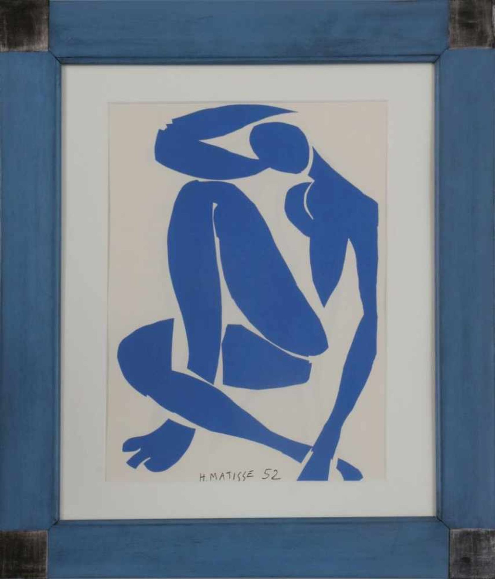 HENRI MATISSE (1869 Le Cateau-Cambrésis - 1954 Nizza)Farblithografie, ¨Nu Bleu (I)¨, am unteren Rand