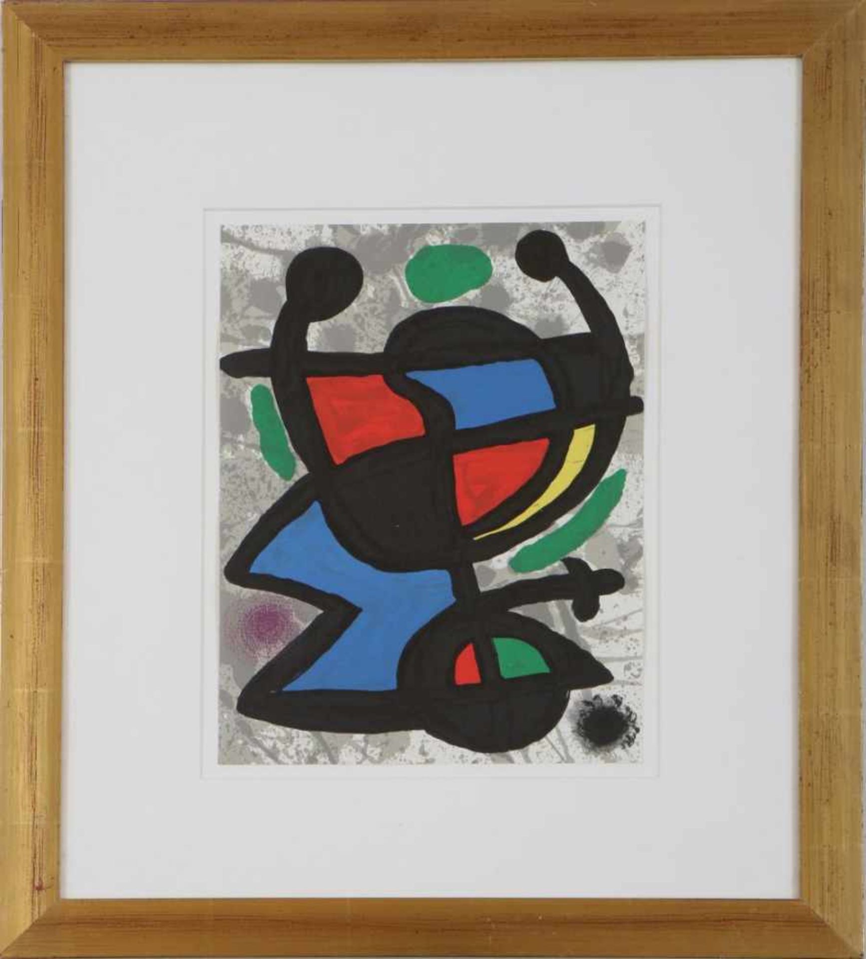 JOAN MIRÓ (1893 Barcelona - 1983 Palma de Mallorca)Farblithografie, ¨Abstrakte Komposition mit