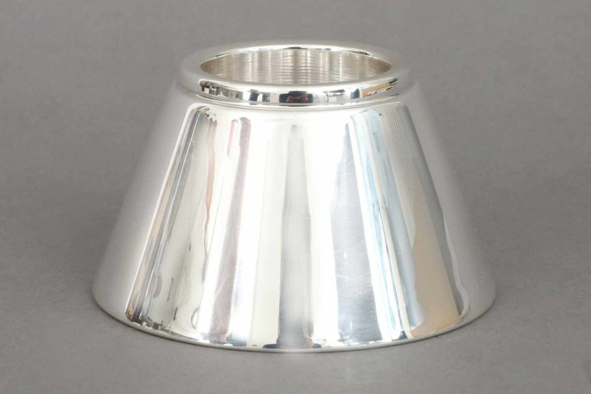 Kerzenleuchter Juwelier Wilm925er Silber, für Teelicht, glatte Pyramidenform, gefüllter Stand, H ca. - Bild 3 aus 3