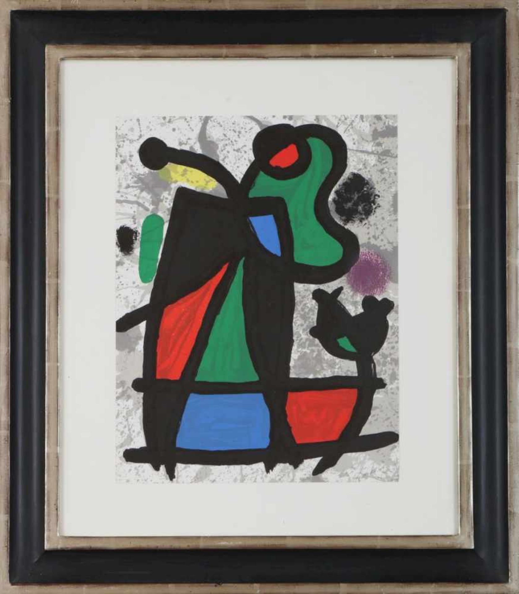 JOAN MIRÓ (1893 Barcelona - 1983 Palma de Mallorca)Farblithografie, ¨Abstrakte Komposition mit - Bild 2 aus 2