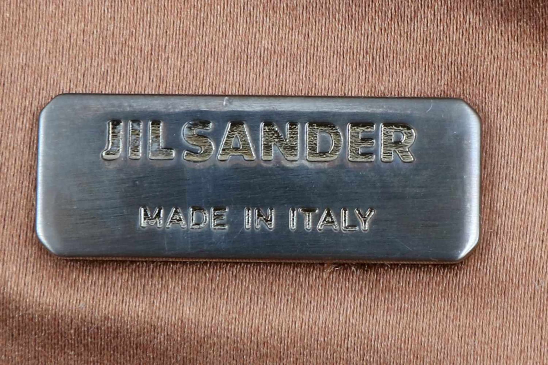 JIL SANDER Tasche und Tuchhellbraunes Leder, hochrechteckige Form mit Reißverschluss, 2 kurze - Bild 5 aus 6