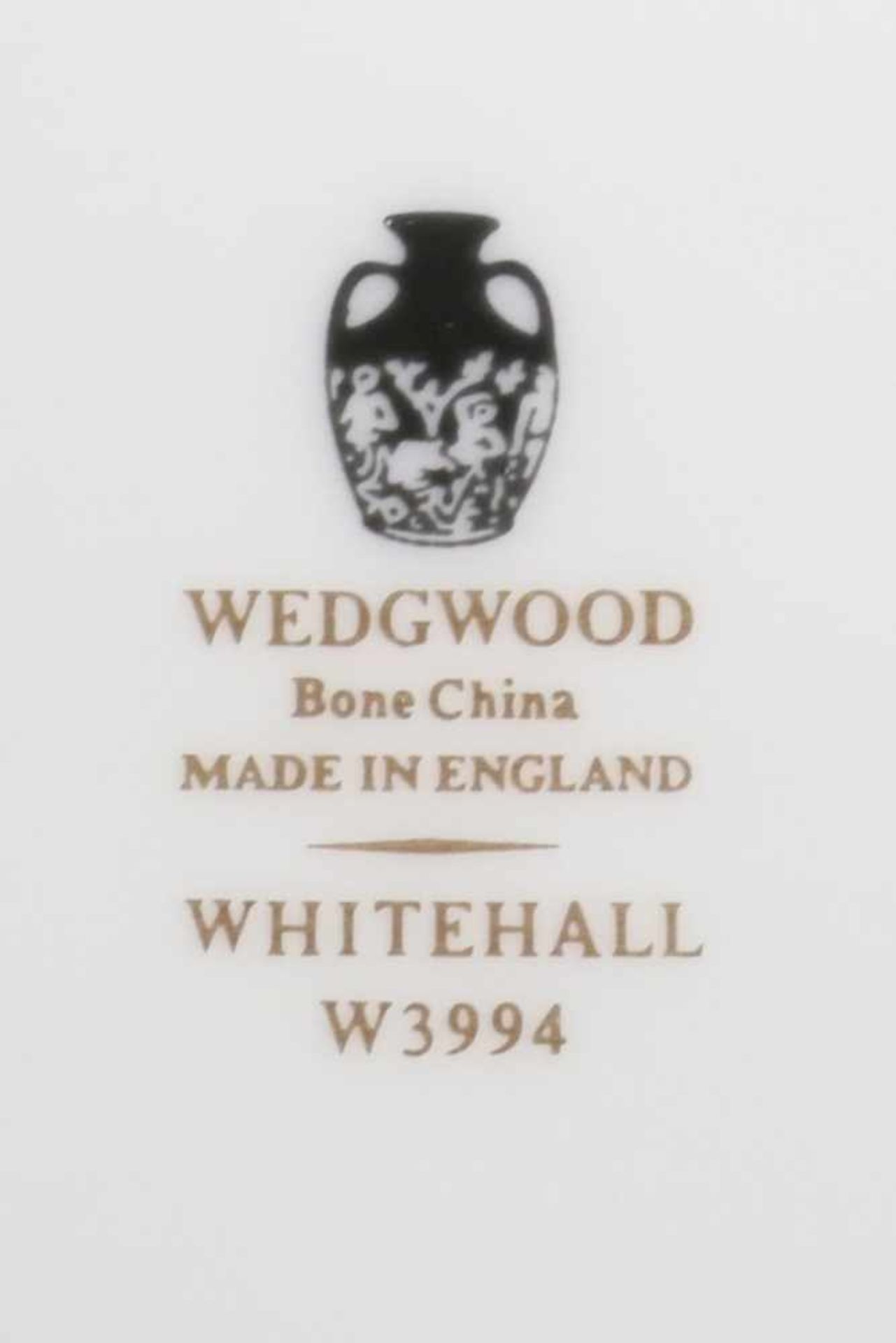 WEDGWOOD Speiseservice ¨Whitehall¨ (rote Ausführung)Goldstaffage und Weinrebendekor, Goldrand, - Image 3 of 3