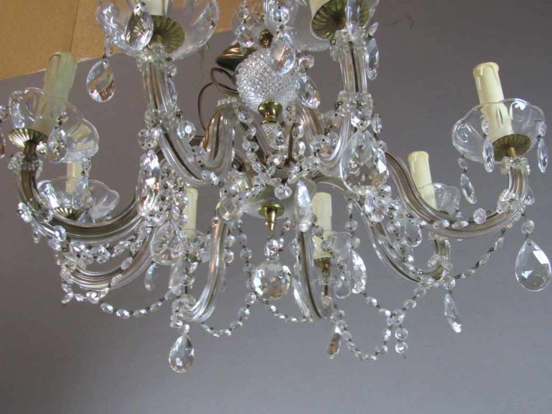 Großer Deckenleuchter Maria Theresia kristallglas behangen - Bild 2 aus 2