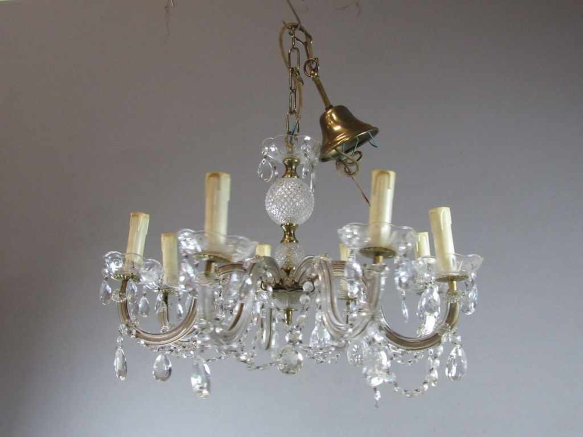 Großer Deckenleuchter Maria Theresia kristallglas behangen