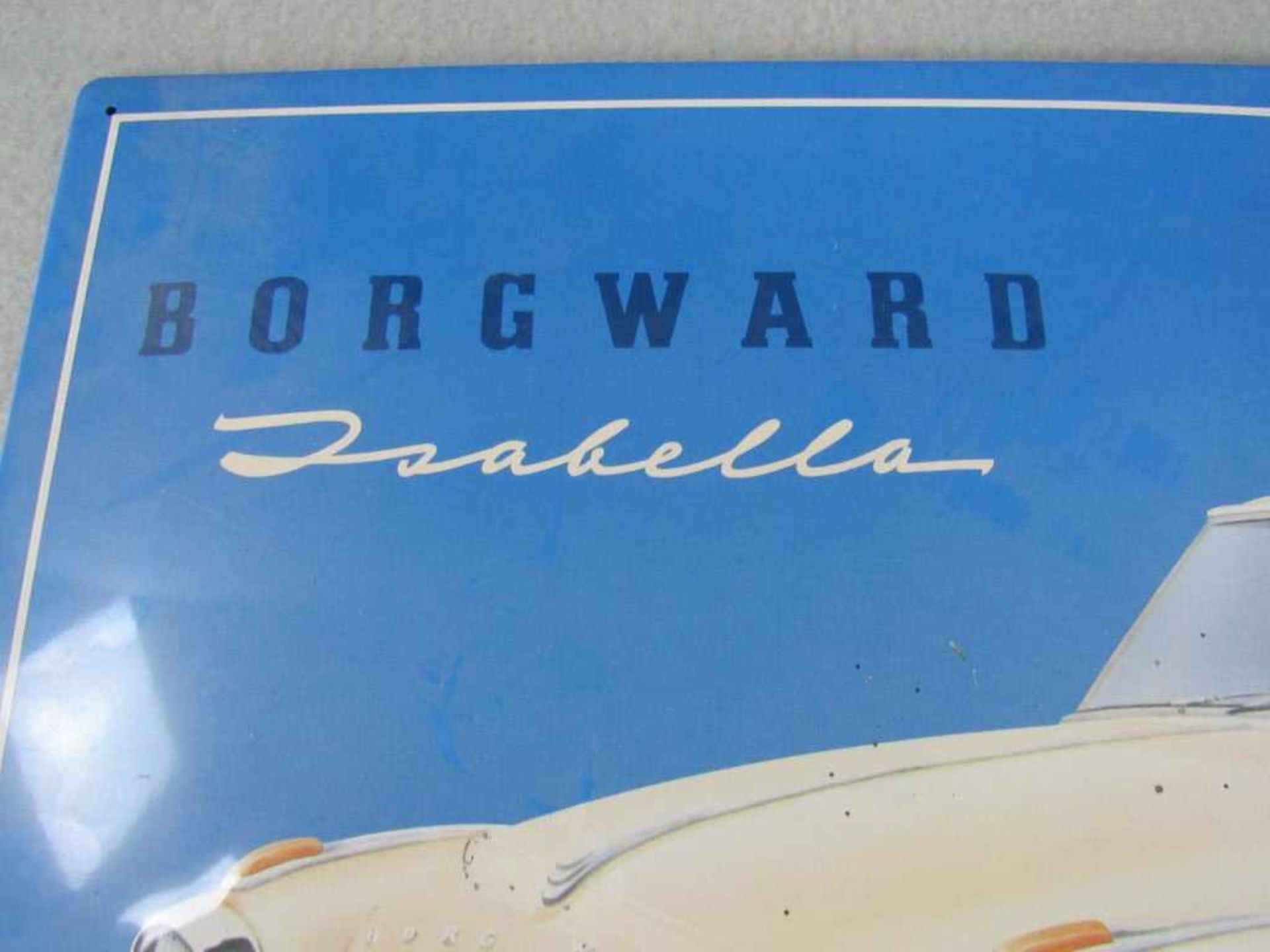 Blechschild mit Magneten Borgward ca. 60x40cm - Bild 3 aus 3
