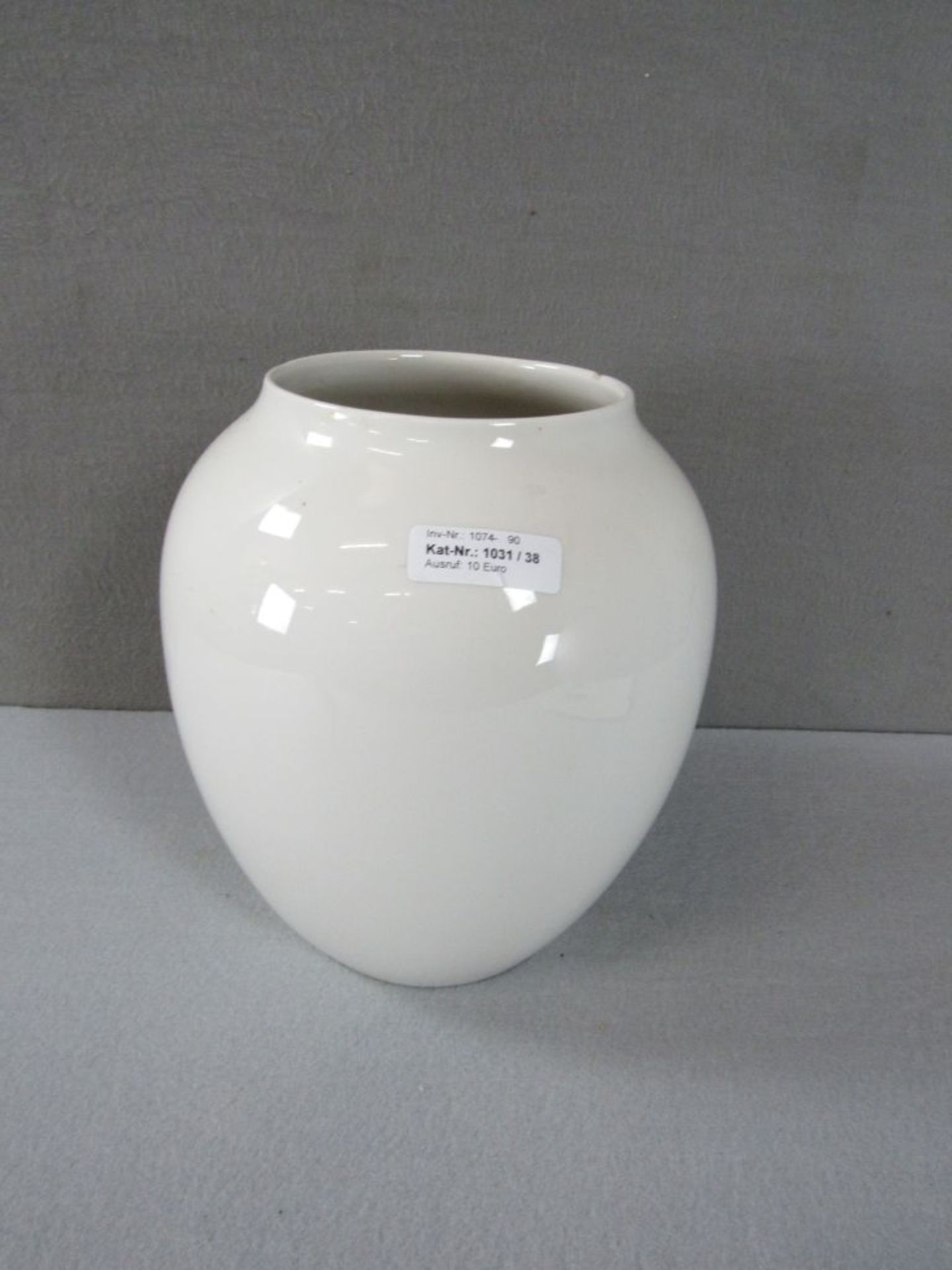 Vase Porzellan Kpm Zeptermarke gechipt 27cm hoch