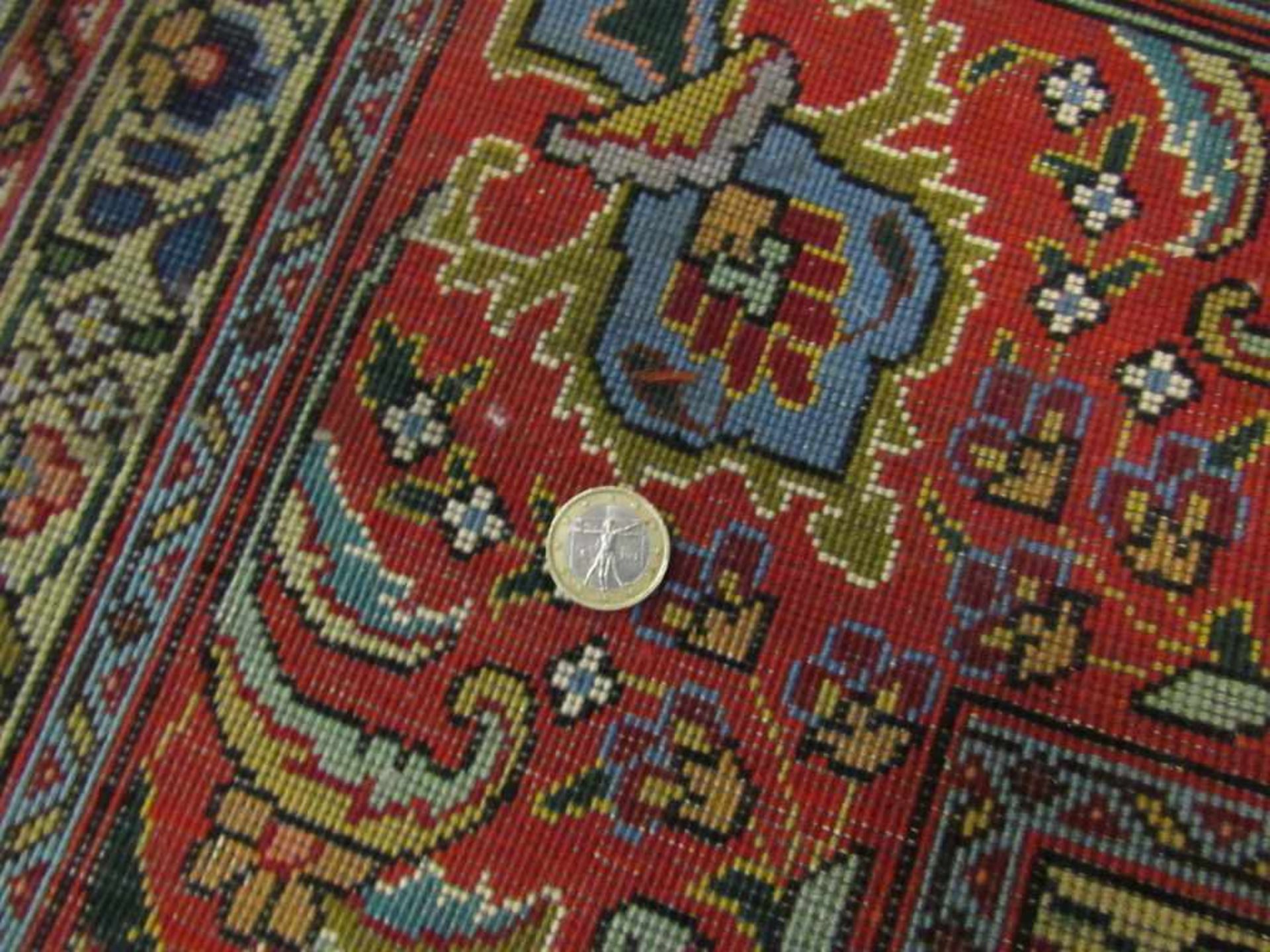 Orientteppich Täbriz ca 200x300cm Schurwolle Handknüpfteppich - Bild 5 aus 5