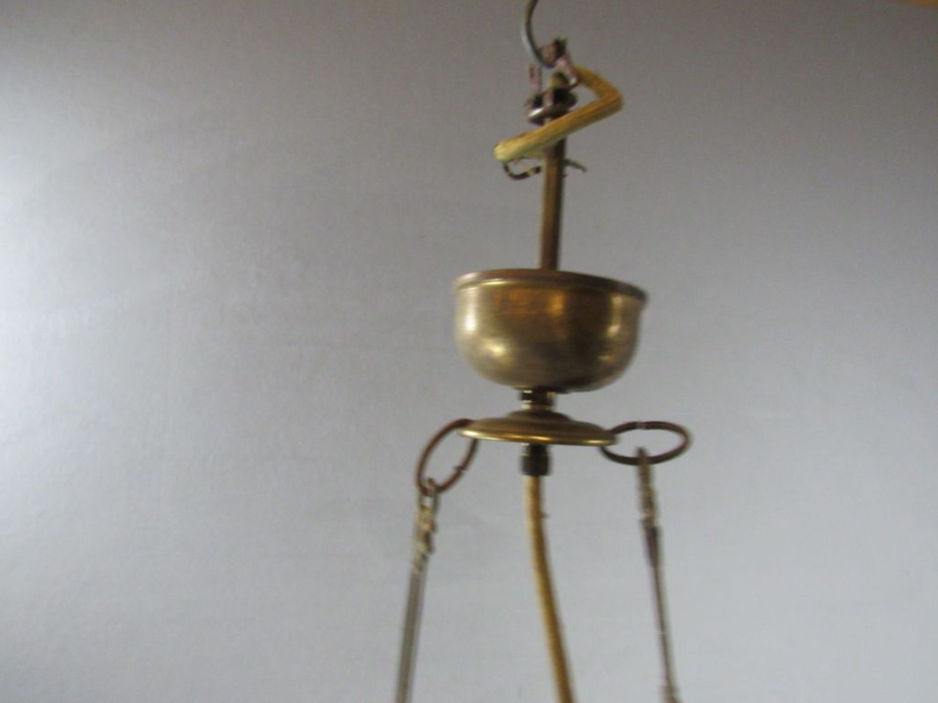 Deckenlampe Metall und satiniertes Glas ca. 29,5 cm Durchmesser - Image 3 of 4