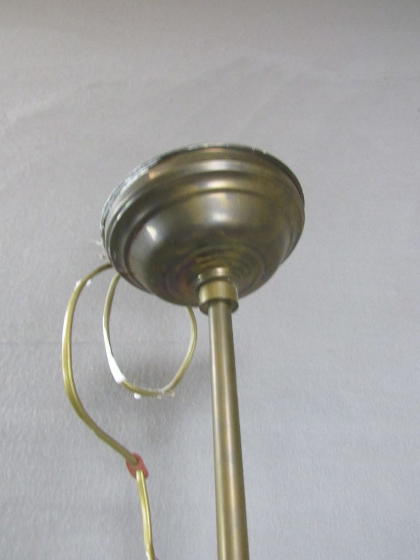 Deckenlampe höhenverstellbar in Art Deco Messing 92cm hoch - Bild 3 aus 5