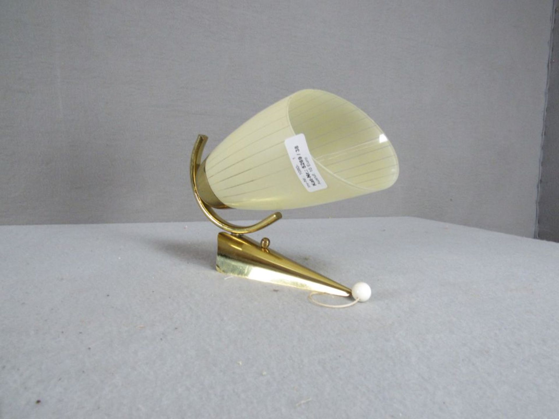 Tütenlampe Glasschirm 50er jahre Wandbefestigung