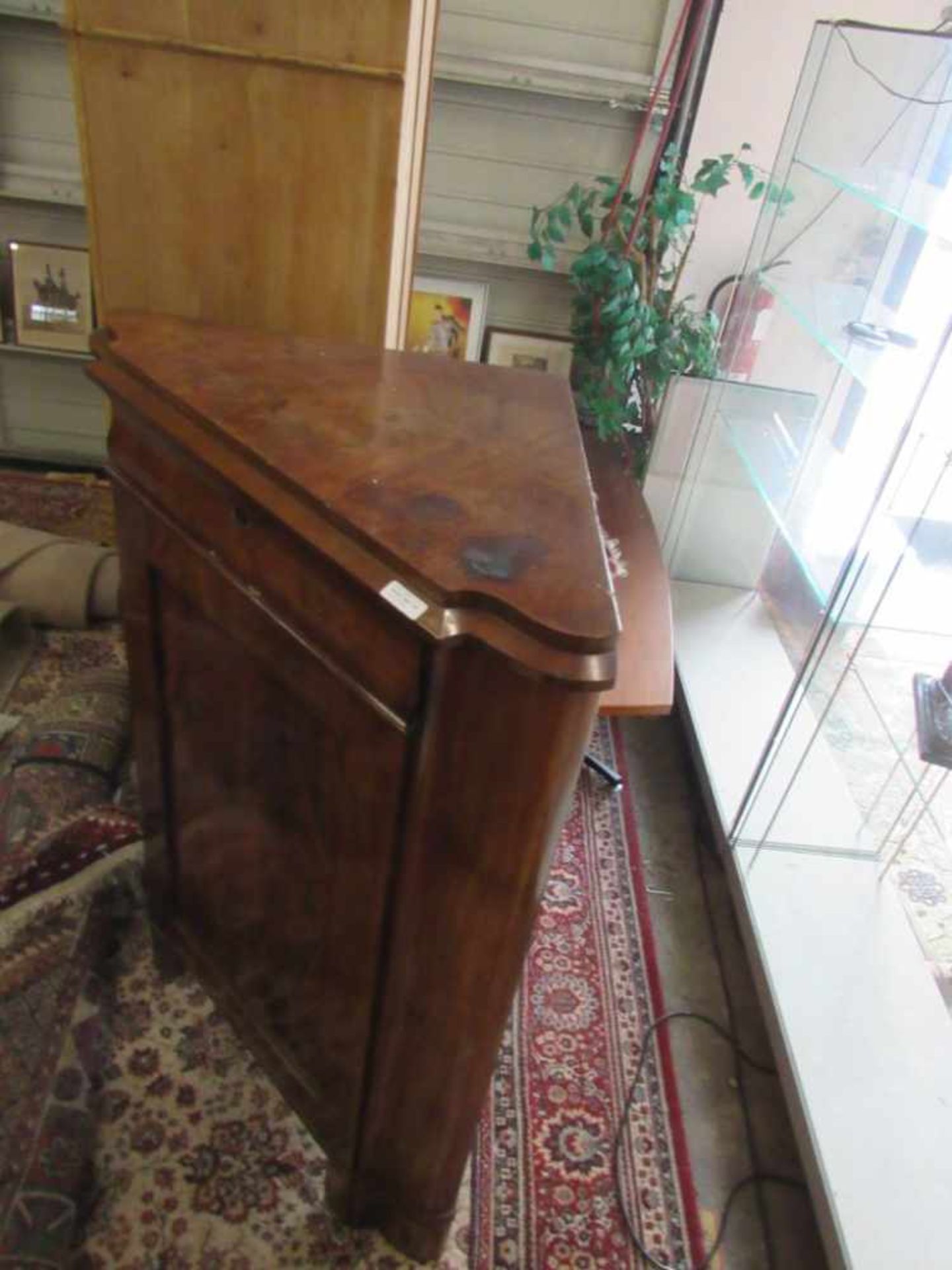 Eckschrank Biedermeier um 1850 Höhe:130cm Schenkelmaß:69cm - Image 2 of 3