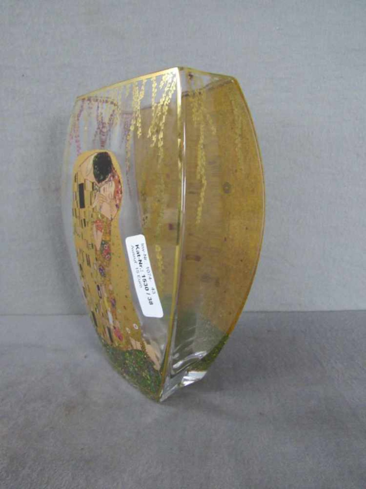 Vase Göbel nach Gustav Klimt 22cm hoch