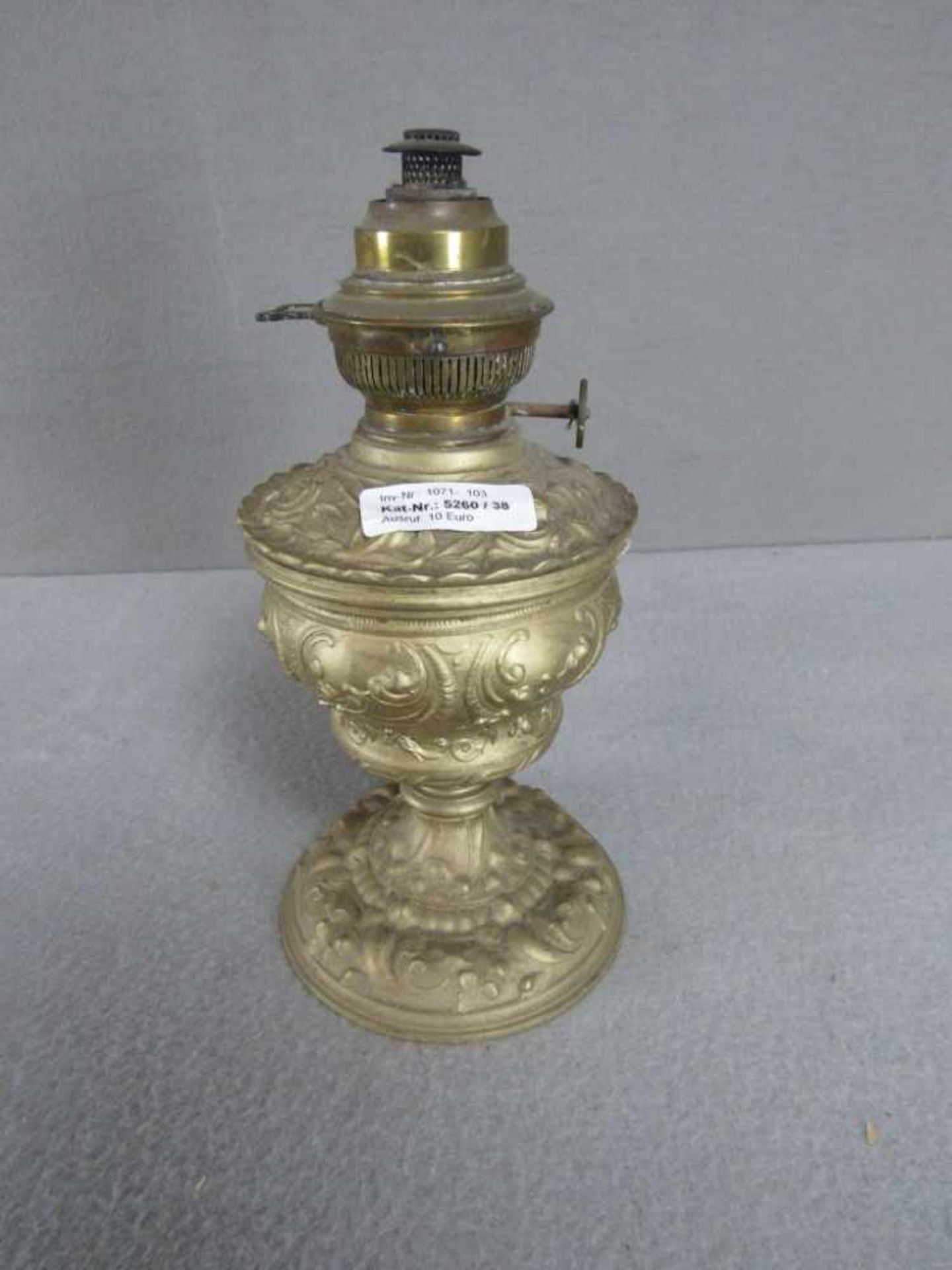 Restaurationsobjekt Petroleumlampe um 1880