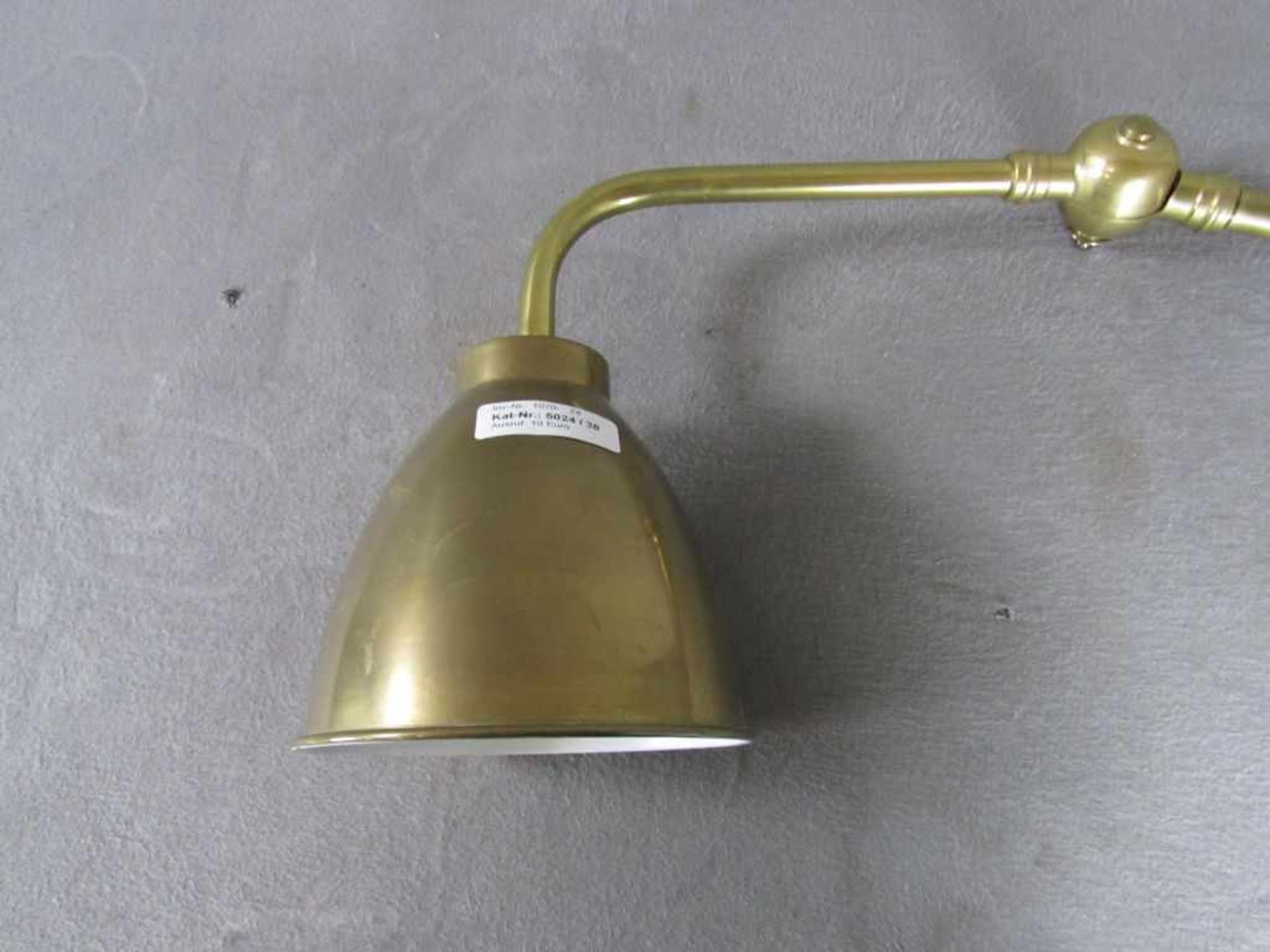 Wandlampe schwenkbar Messing mehrfach stellbar 70cm Auslade - Bild 3 aus 3