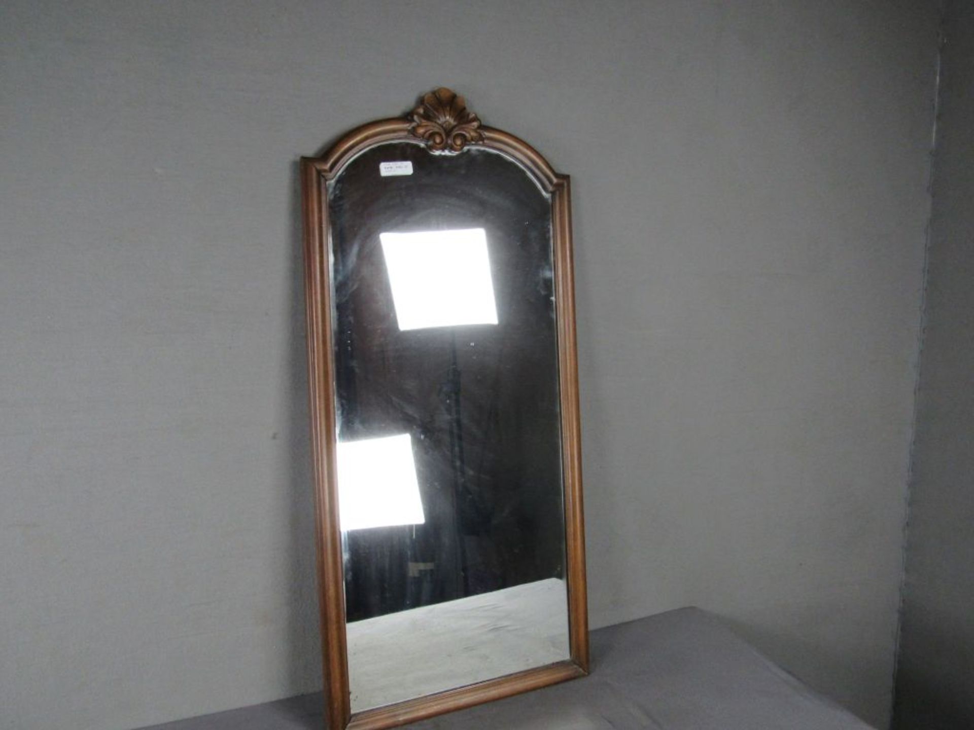 Wandspiegel bekront, 101x46cm