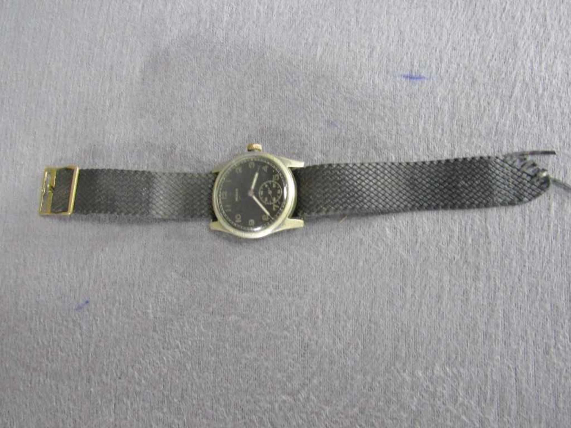 Armbanduhr wohl Wehrmacht 2.Wk Hersteller Bulla Leuchtziffern