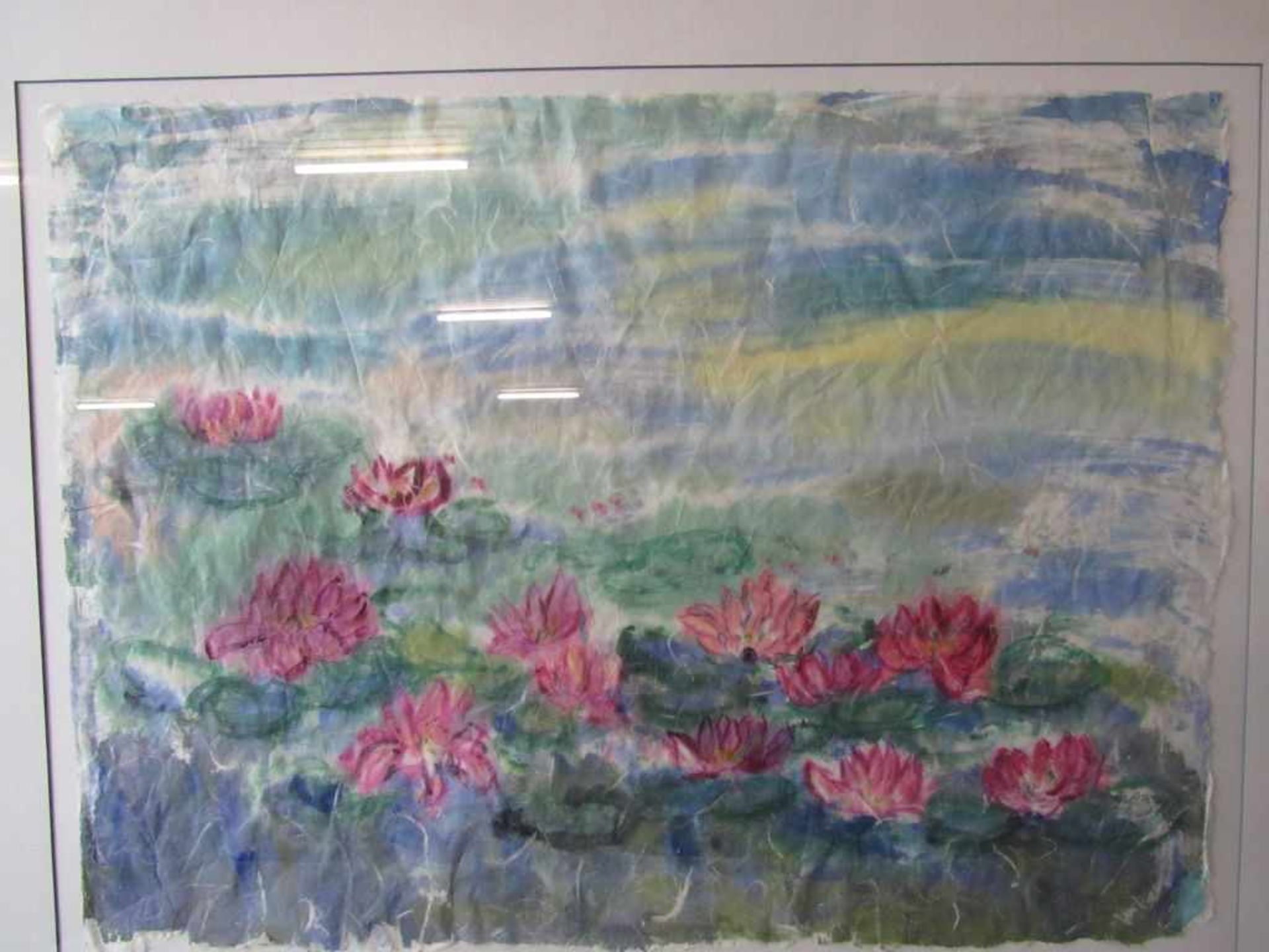 Gemälde Blumen signiert 82x100cm - Bild 3 aus 3