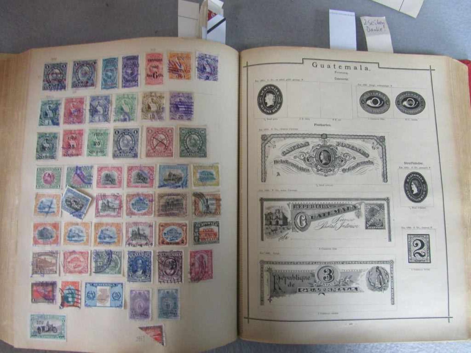 Briefmarken uraltes Vordruckalbum 1890 mit hunderten oder tausenden Marken aus aller Welt - Bild 10 aus 13