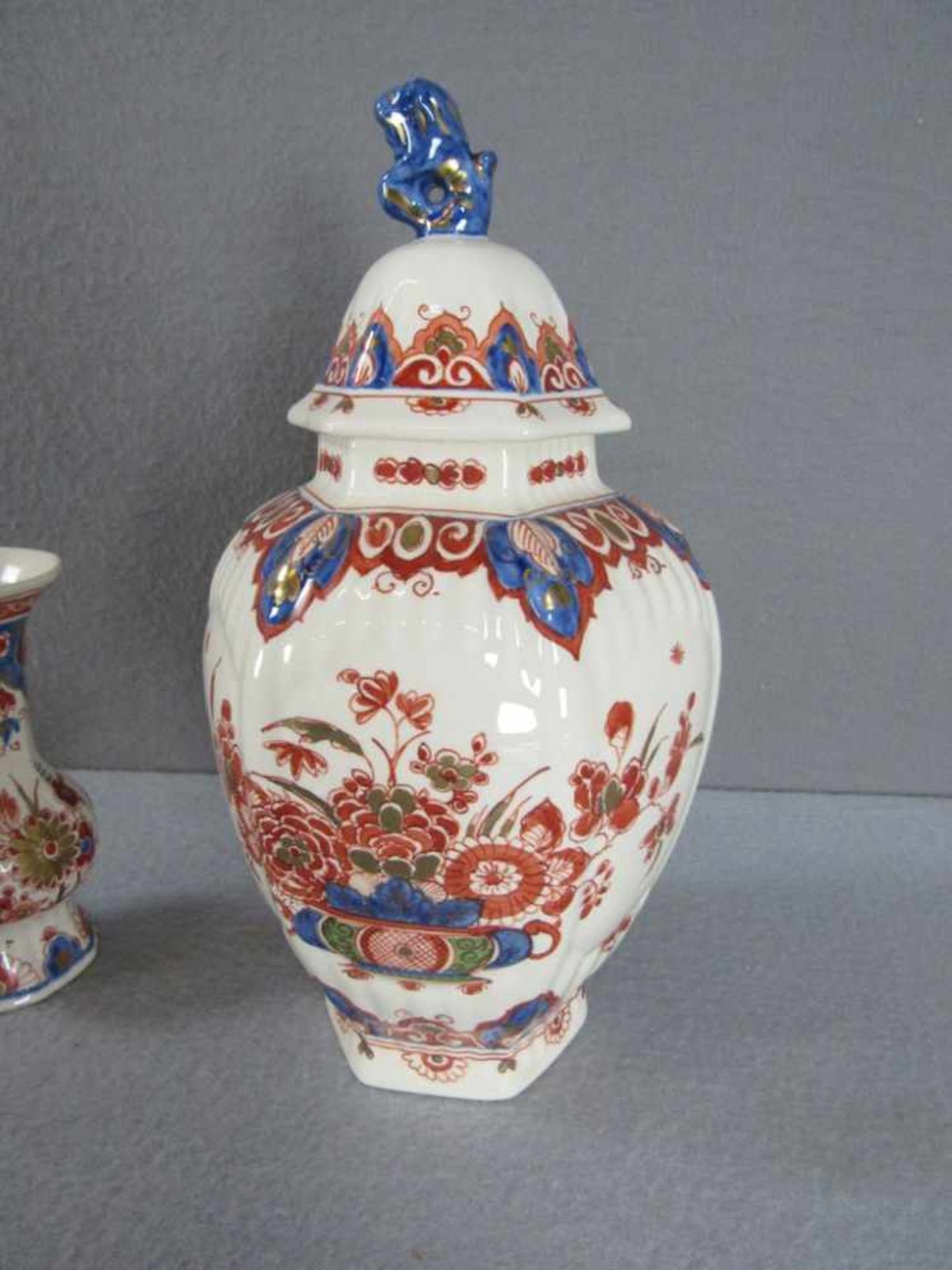 3 Teile Porzellan Delft asiatische bemalung - Image 4 of 4