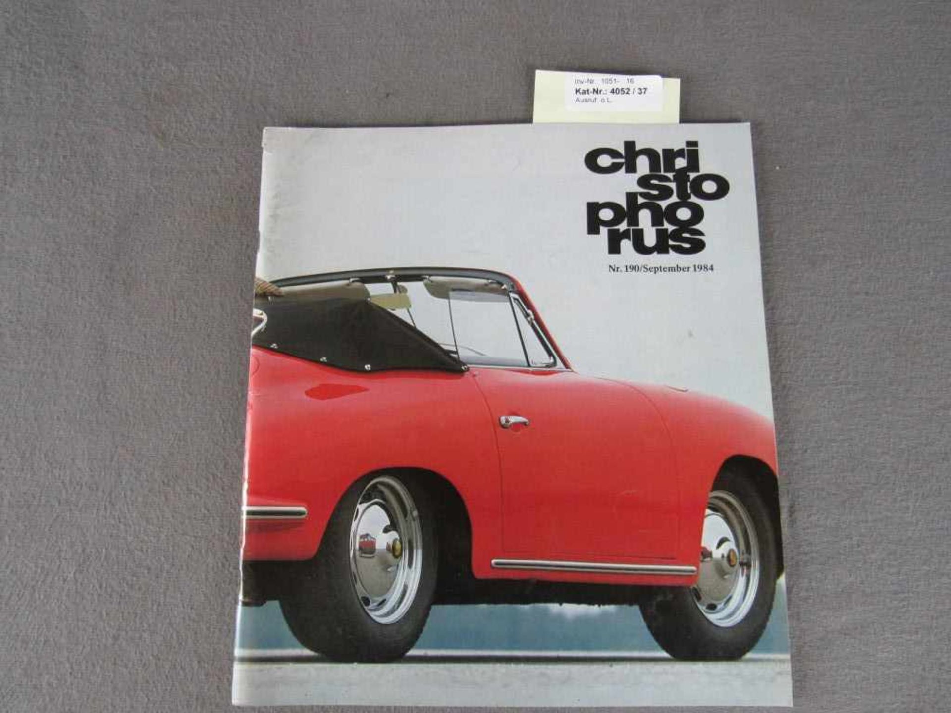 Zeitschrift Porsche Christopherus Nr. 190
