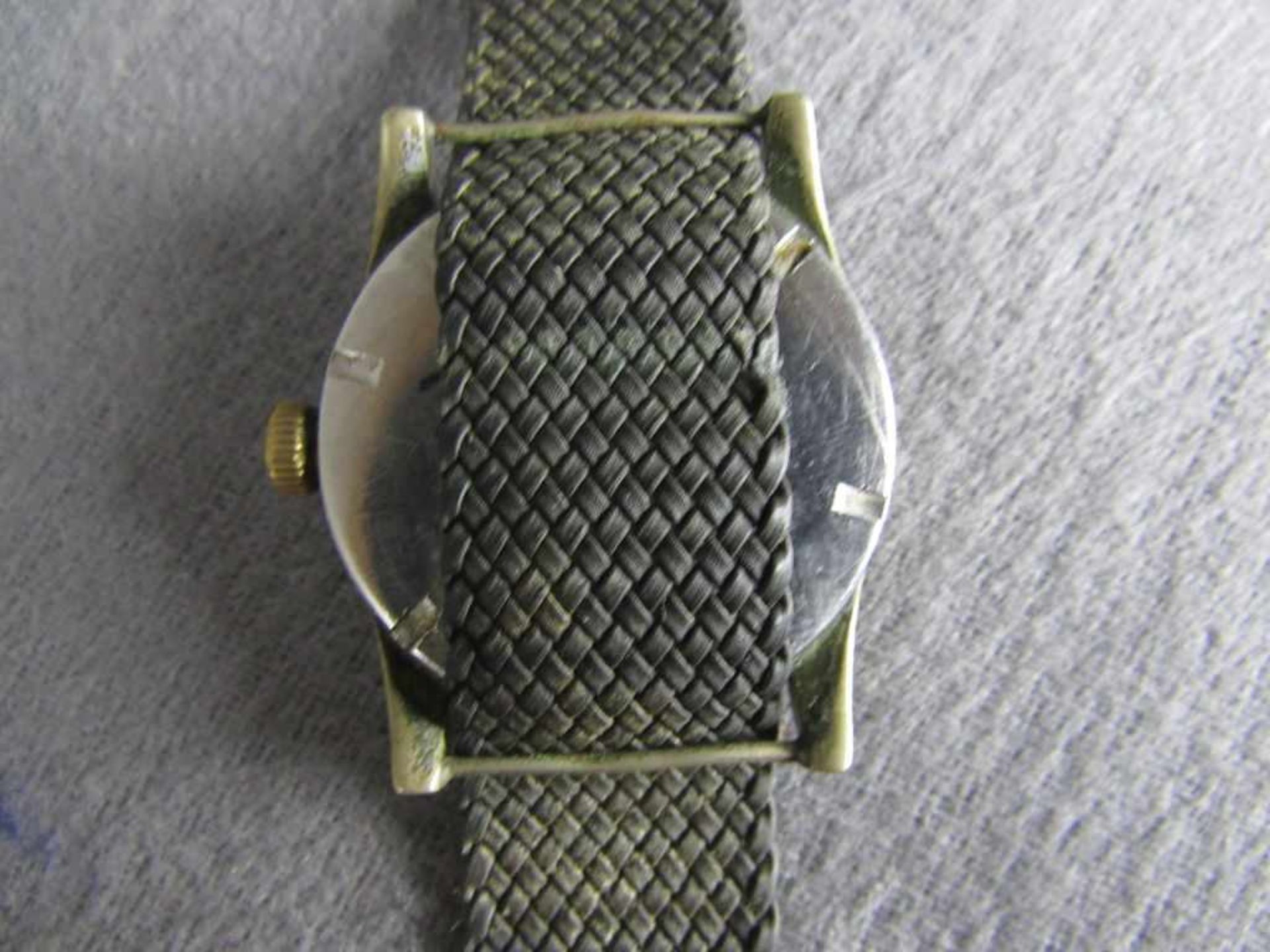 Armbanduhr wohl Wehrmacht 2.Wk Hersteller Bulla Leuchtziffern - Bild 3 aus 3