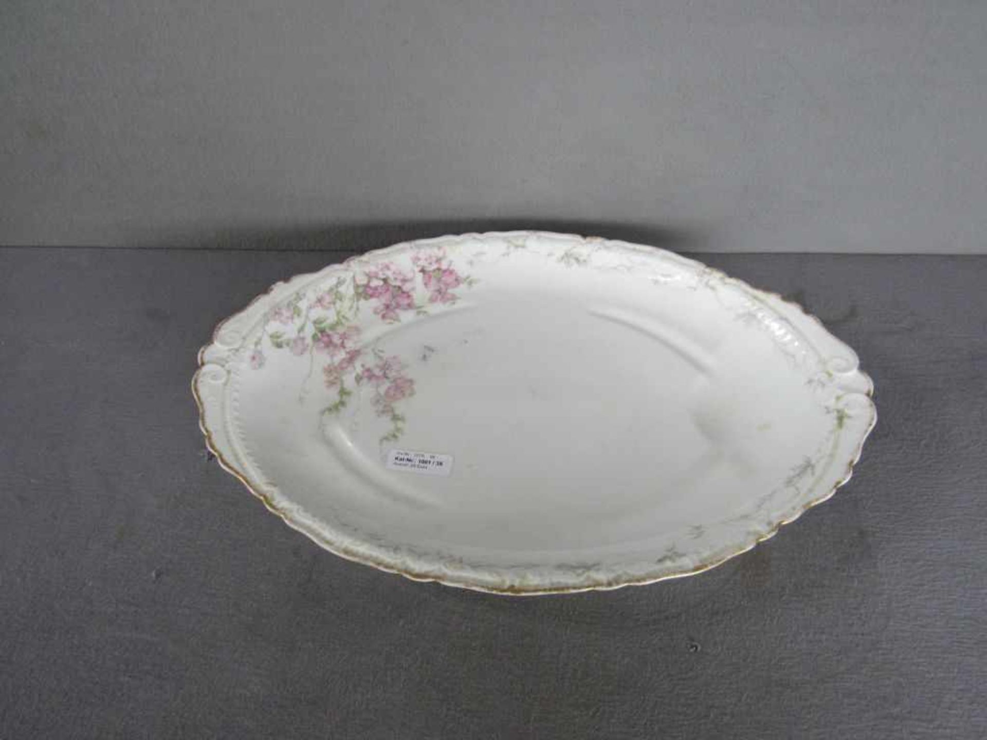 Große Französische Schale Blumendekor Paris Limoges Haviland ca.53x36,5cm