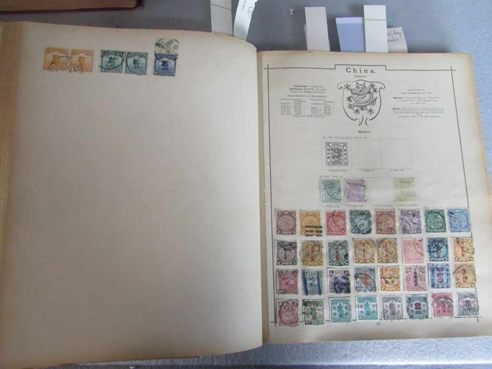 Briefmarken uraltes Vordruckalbum 1890 mit hunderten oder tausenden Marken aus aller Welt - Bild 5 aus 13