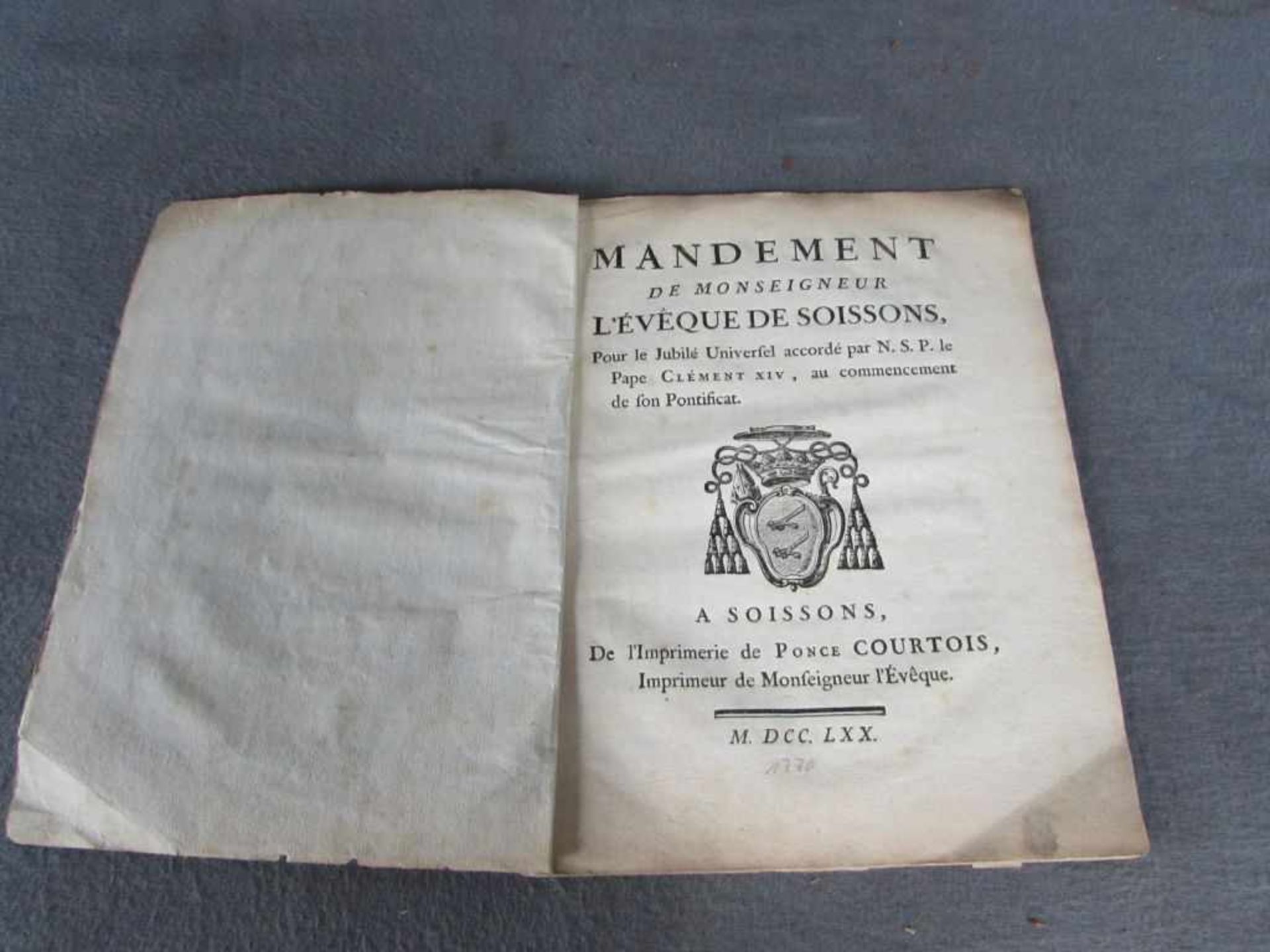 Mandement de M. lÉveque de soissons, 1770