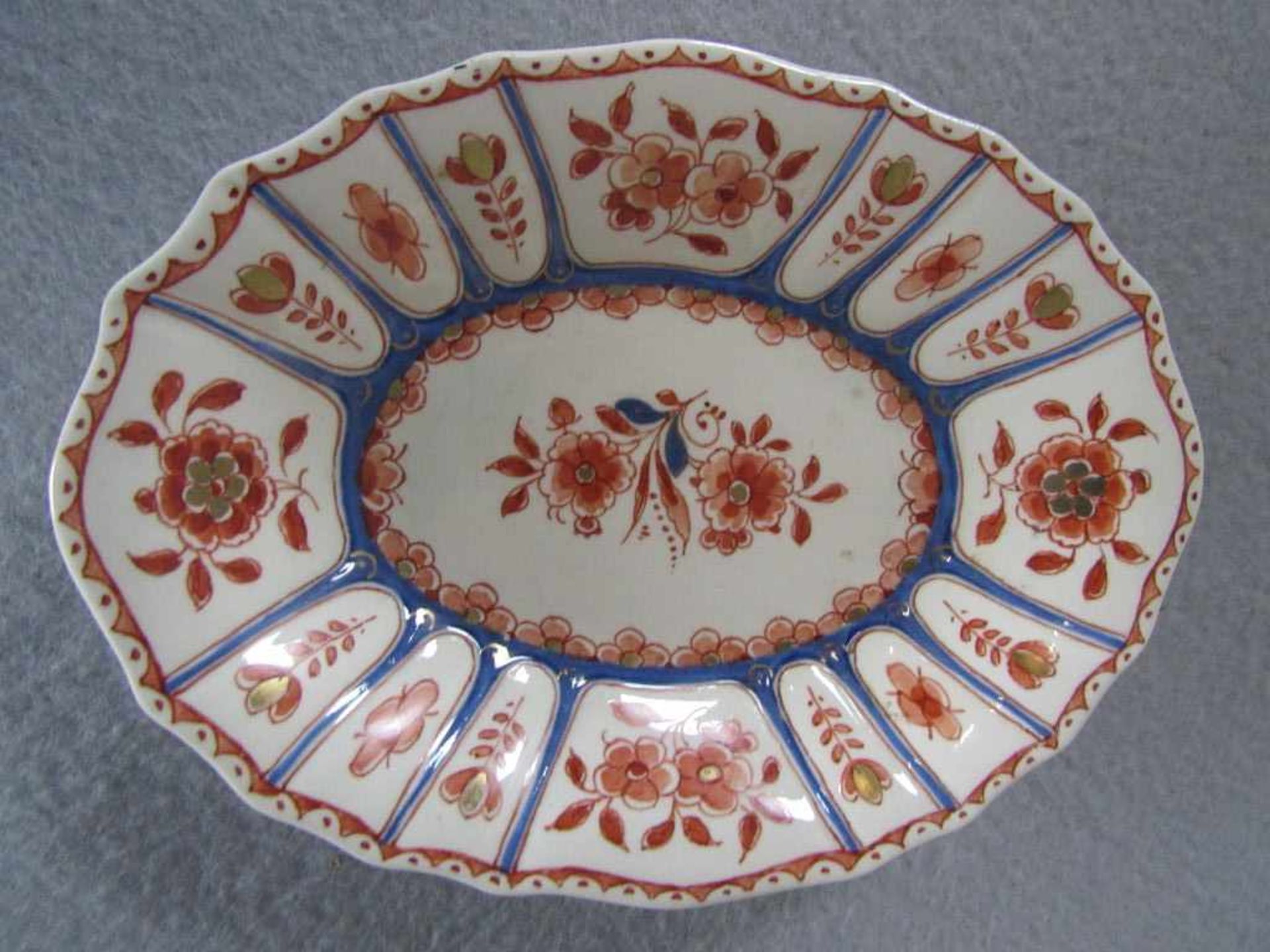 3 Teile Porzellan Delft asiatische bemalung - Image 2 of 4