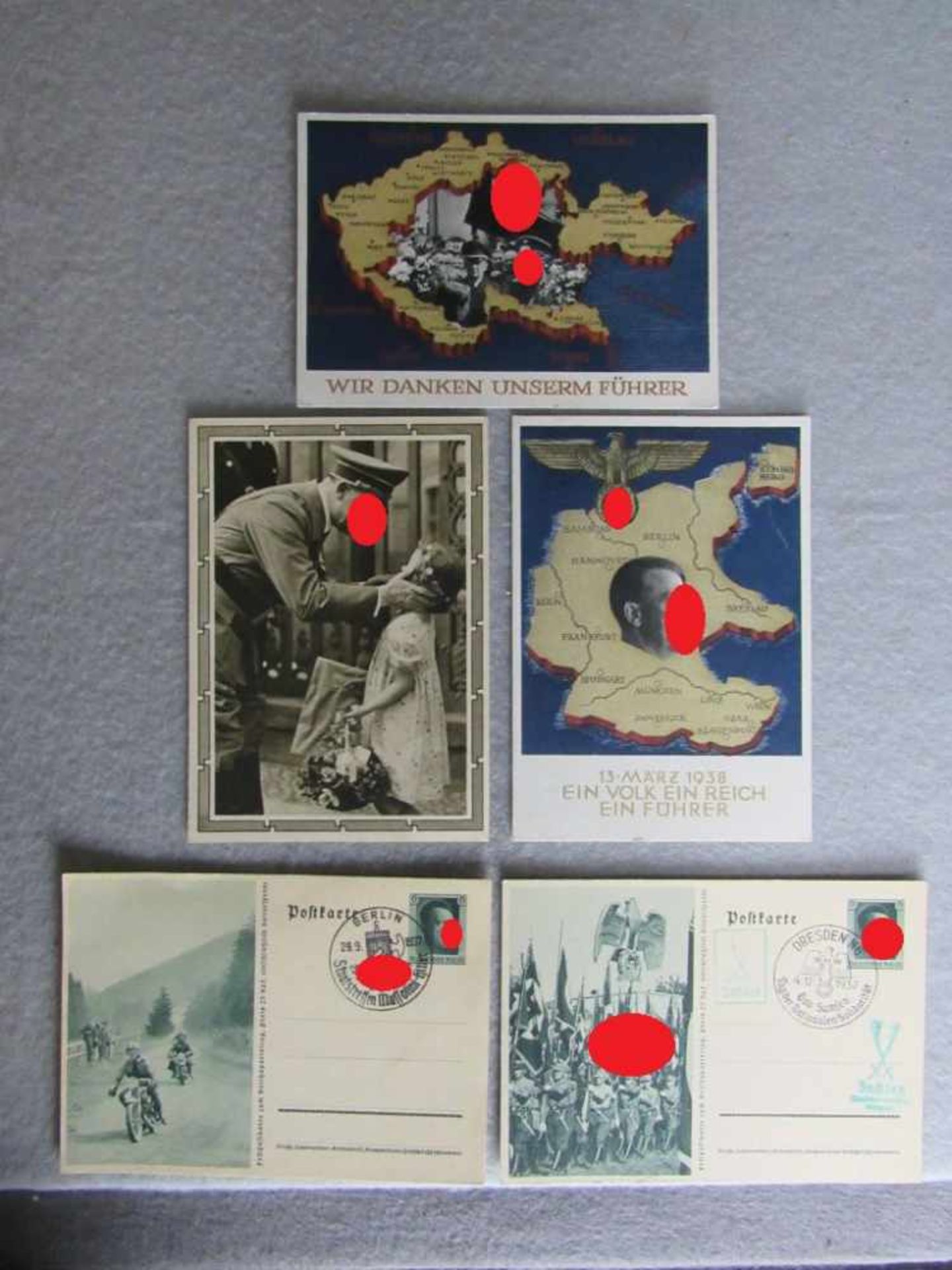 5 Propagandakarten 3. Reich