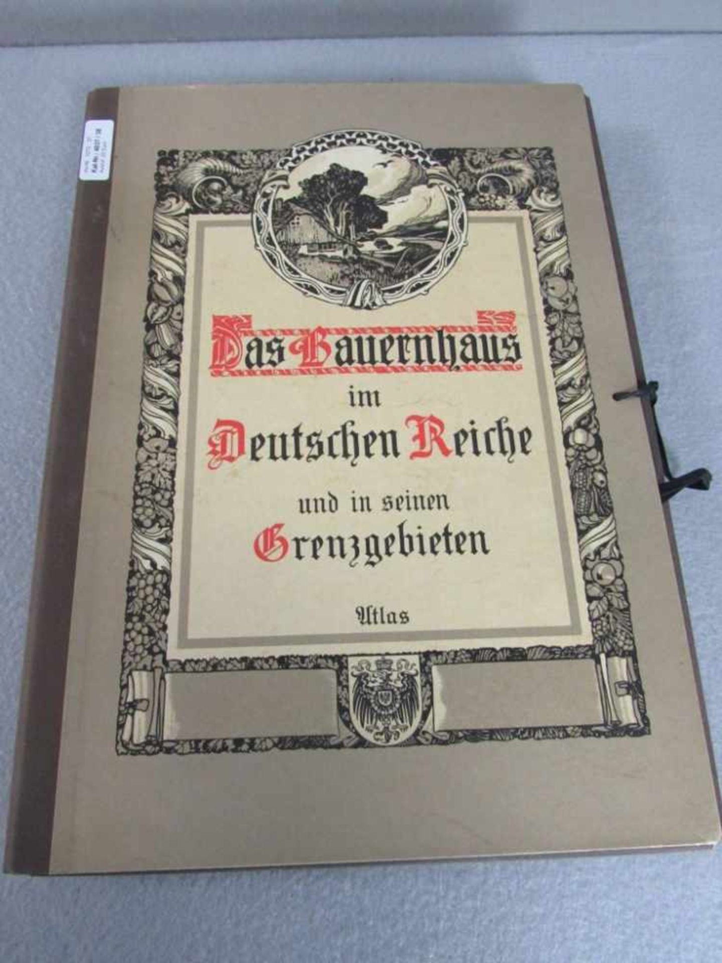 Große Kunstmappe das Bauernhaus im Deutschen Reiche und seinen Grenzgebieten 120 Tafeln ca.35x49cm