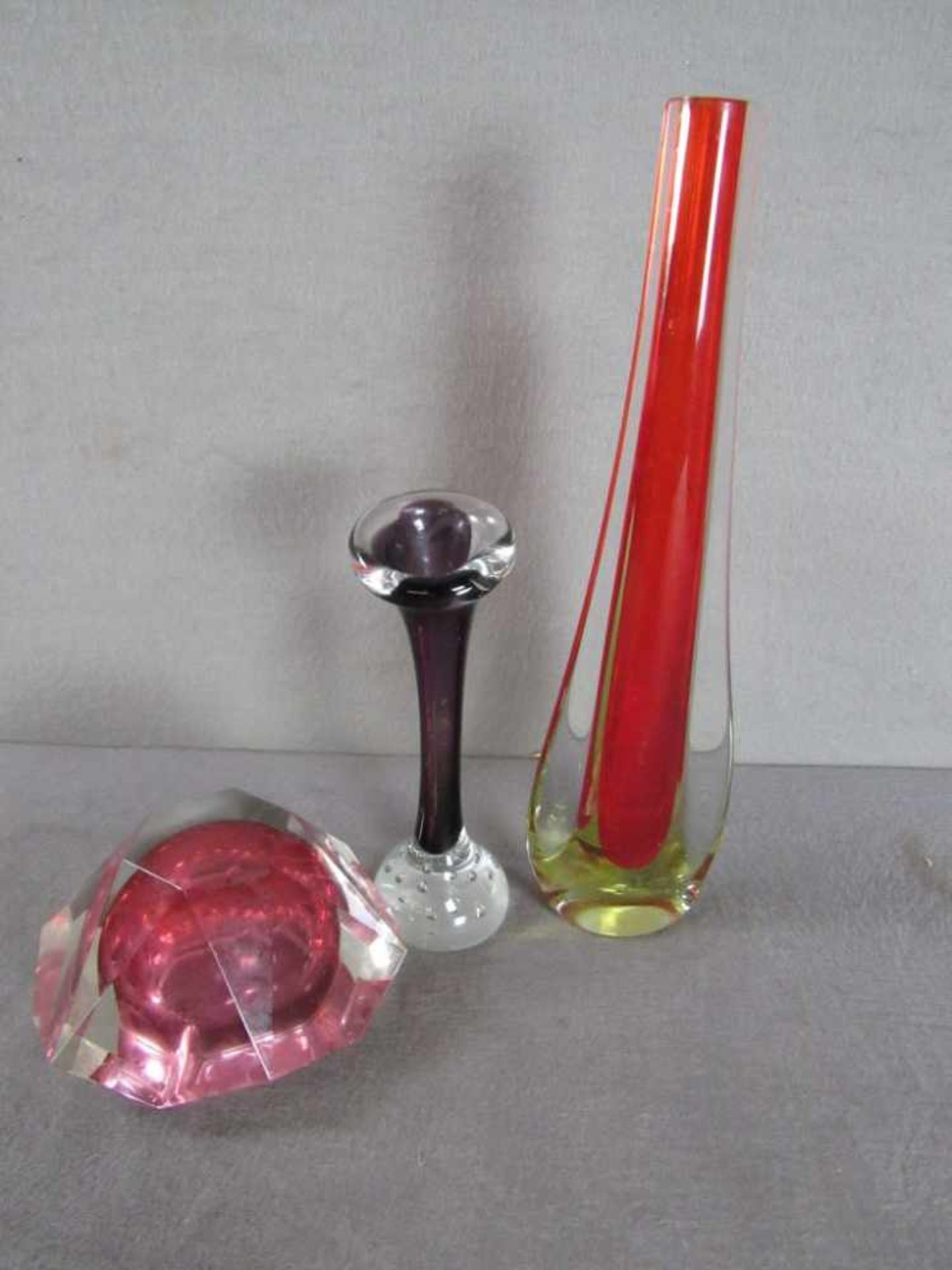 3 Teile Murano Glas - Image 2 of 2