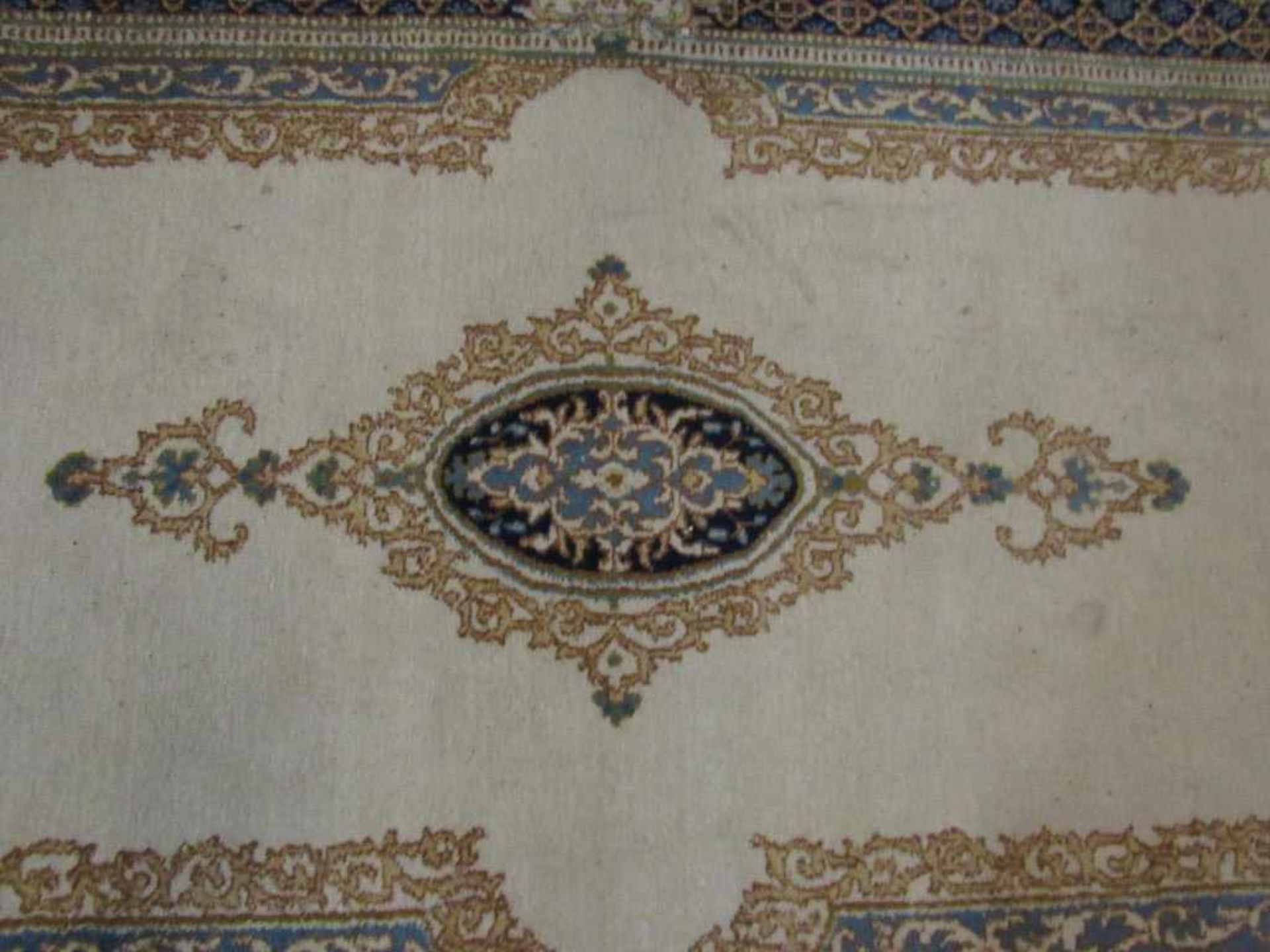 Handgeknüpfter Orientteppich ca. 225x112cm hellgrundig - Bild 2 aus 4