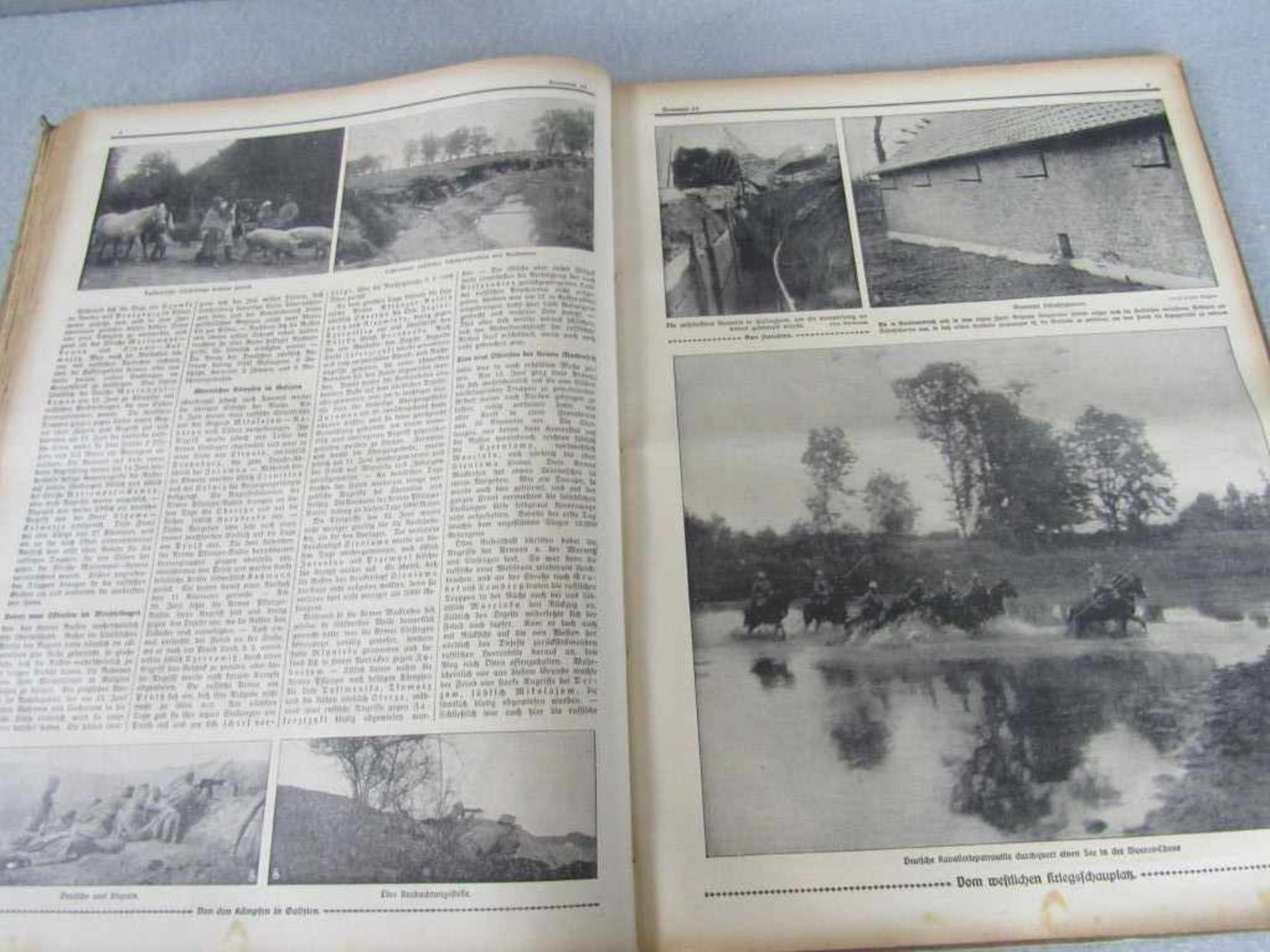 Militärisches Buch 1. WK Großformat Deutsche Kriegszeitung 14-16 - Image 4 of 4