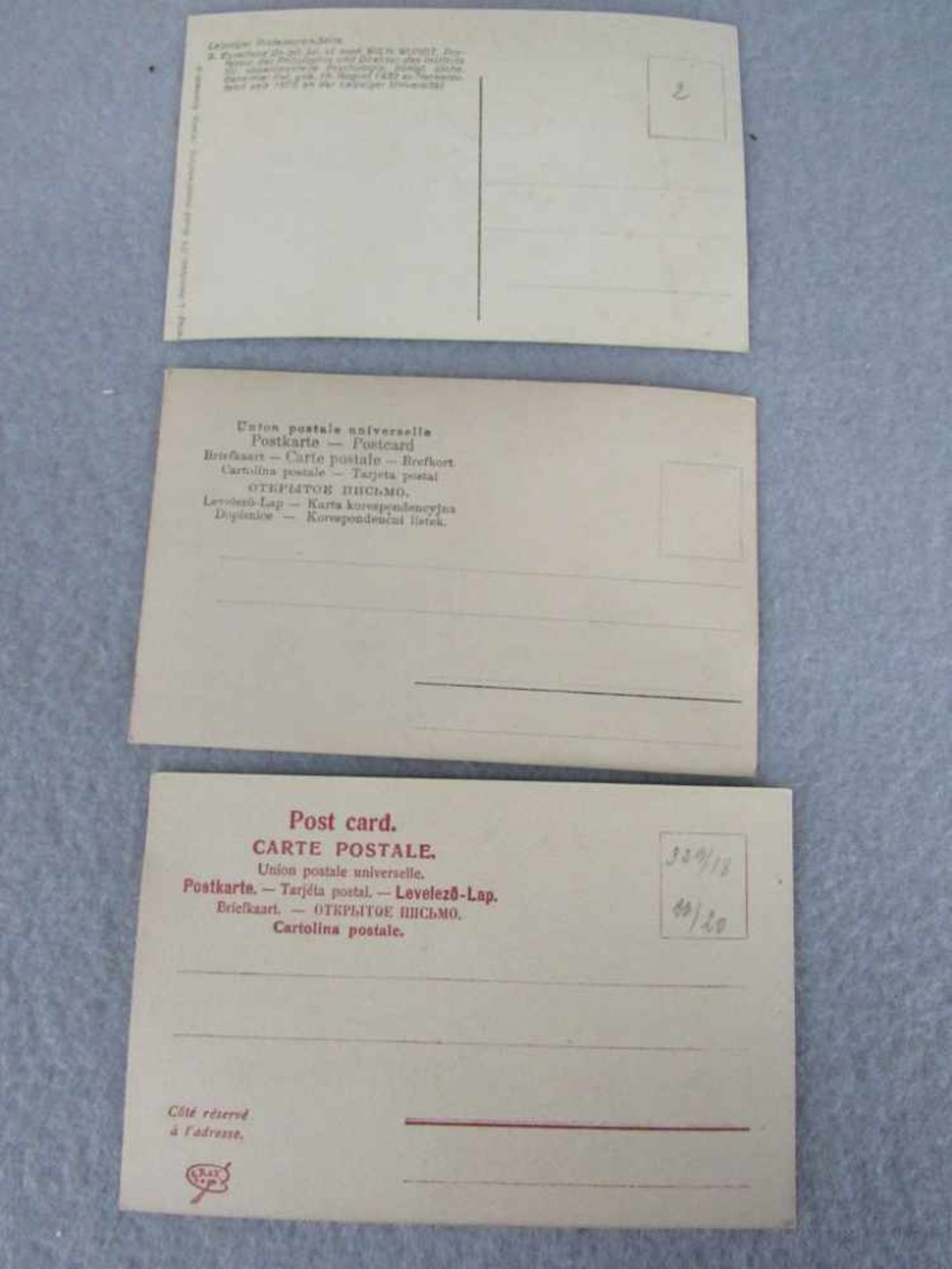 3 seltene Autogrammkarten Wilhelm Busch, Raabe, und andere - Bild 2 aus 2